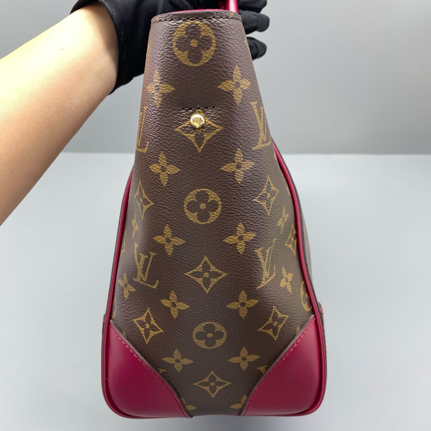 Louis Vuitton - Phenix PM - Monogram coated canvas with fuchsia leather trim - Brown and Fuchsia - (medium)