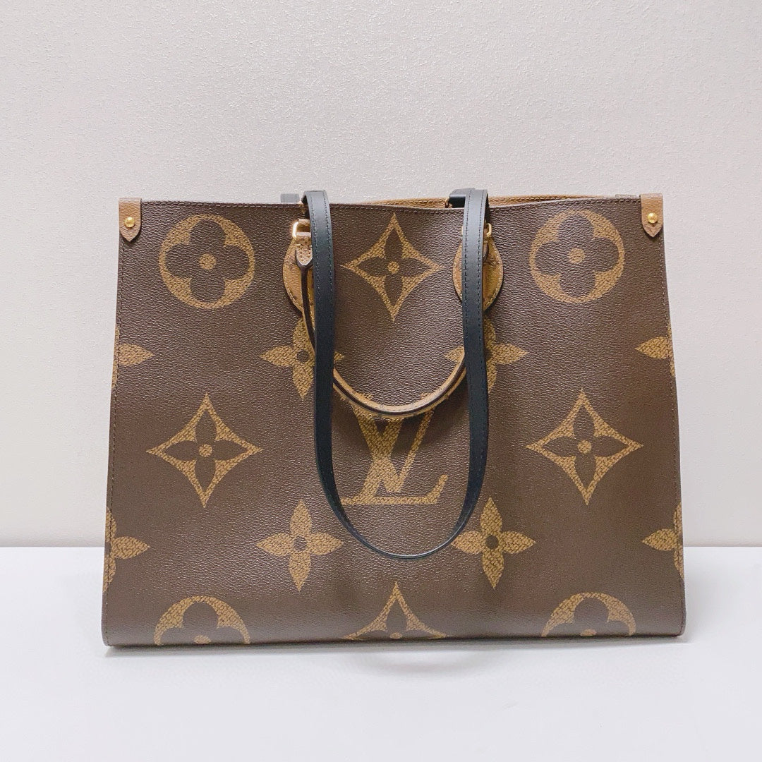 Louis Vuitton - OnTheGo GM - Monogram coated canvas with leather trim - Brown - (Large)