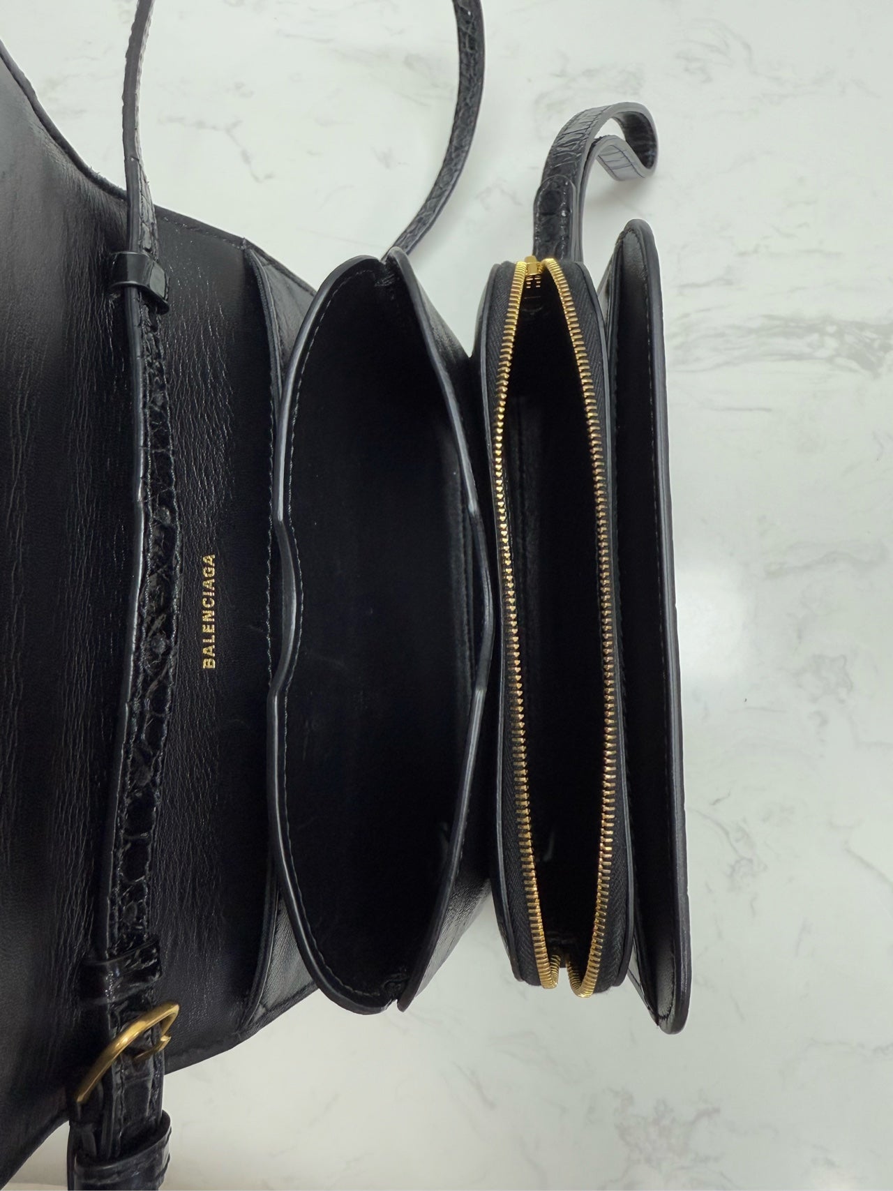 Balenciaga - Messenger Bag - Leather - Black - (mini)