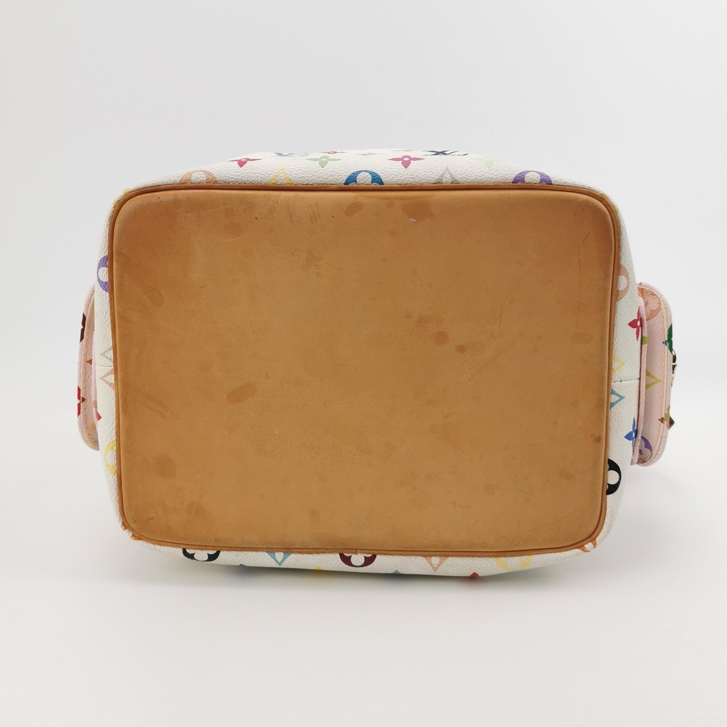 Louis Vuitton - Petit Noé Monogram Multicolore M42229 - Monogram Multicolore Canvas and Vachetta Leather - White with multicolour monogram - (medium)