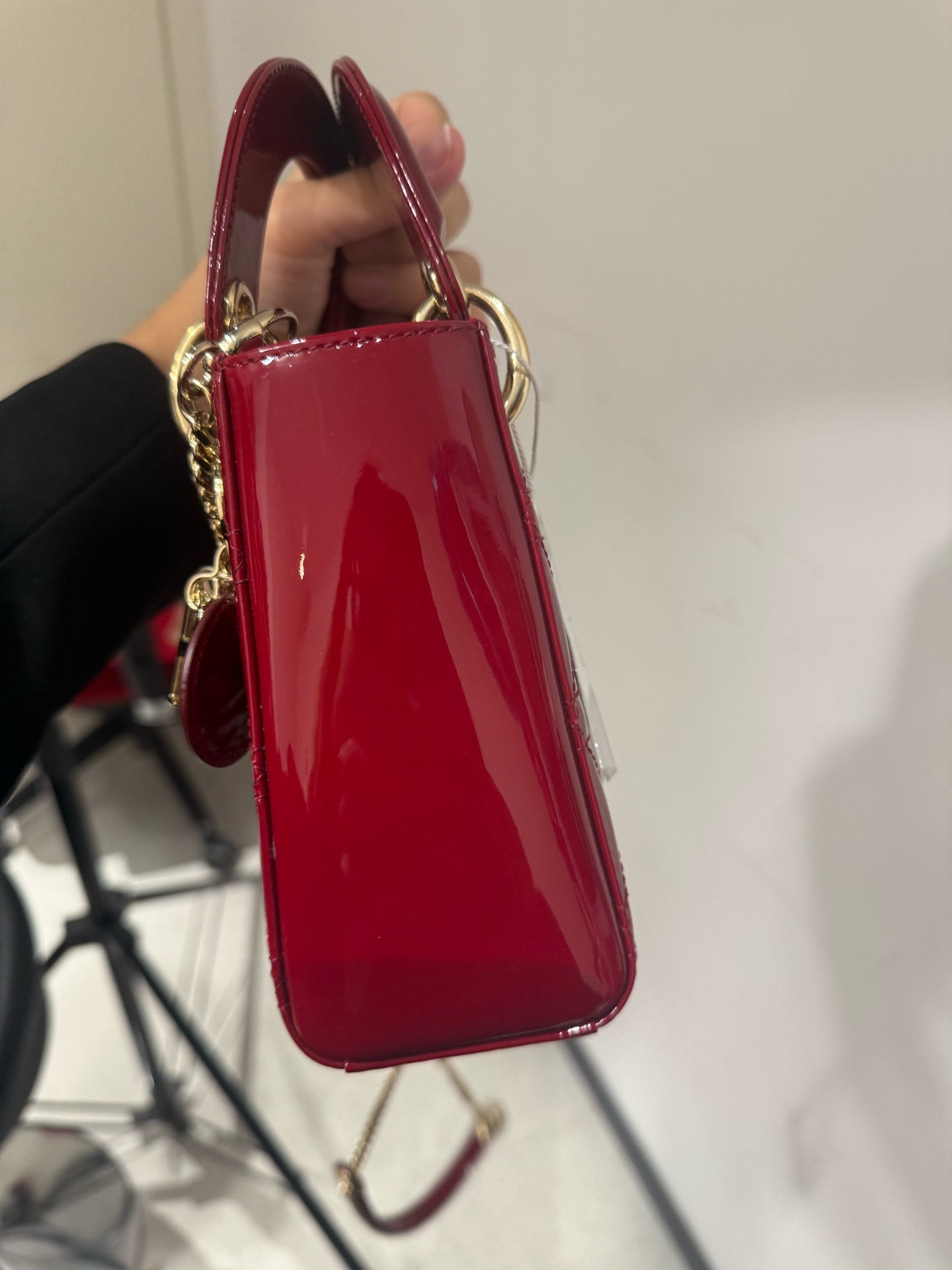 Dior - Lady Dior Mini - Patent leather - Red - (mini)