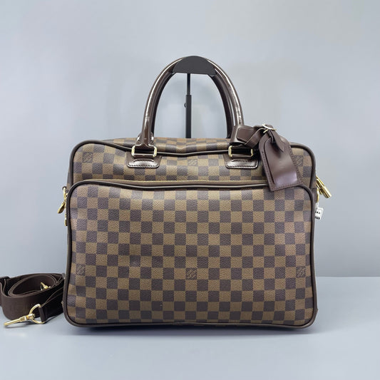 Louis Vuitton - Double-Layer Briefcase - Damier Ebene Coated Canvas and Leather - Brown - (large)