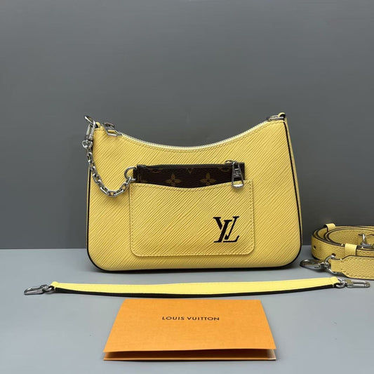 Louis Vuitton - Marelle - Epi leather - Yellow with Silver-Tone Hardware - (small)
