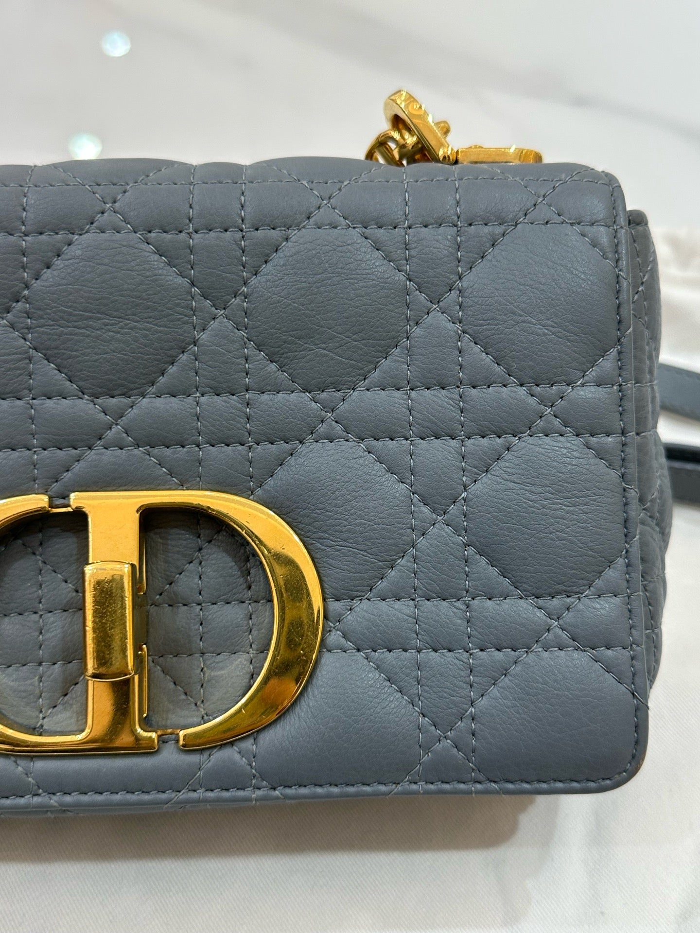 Dior - Miss Caro - Grained calfskin leather - Haze Blue - (Mini)