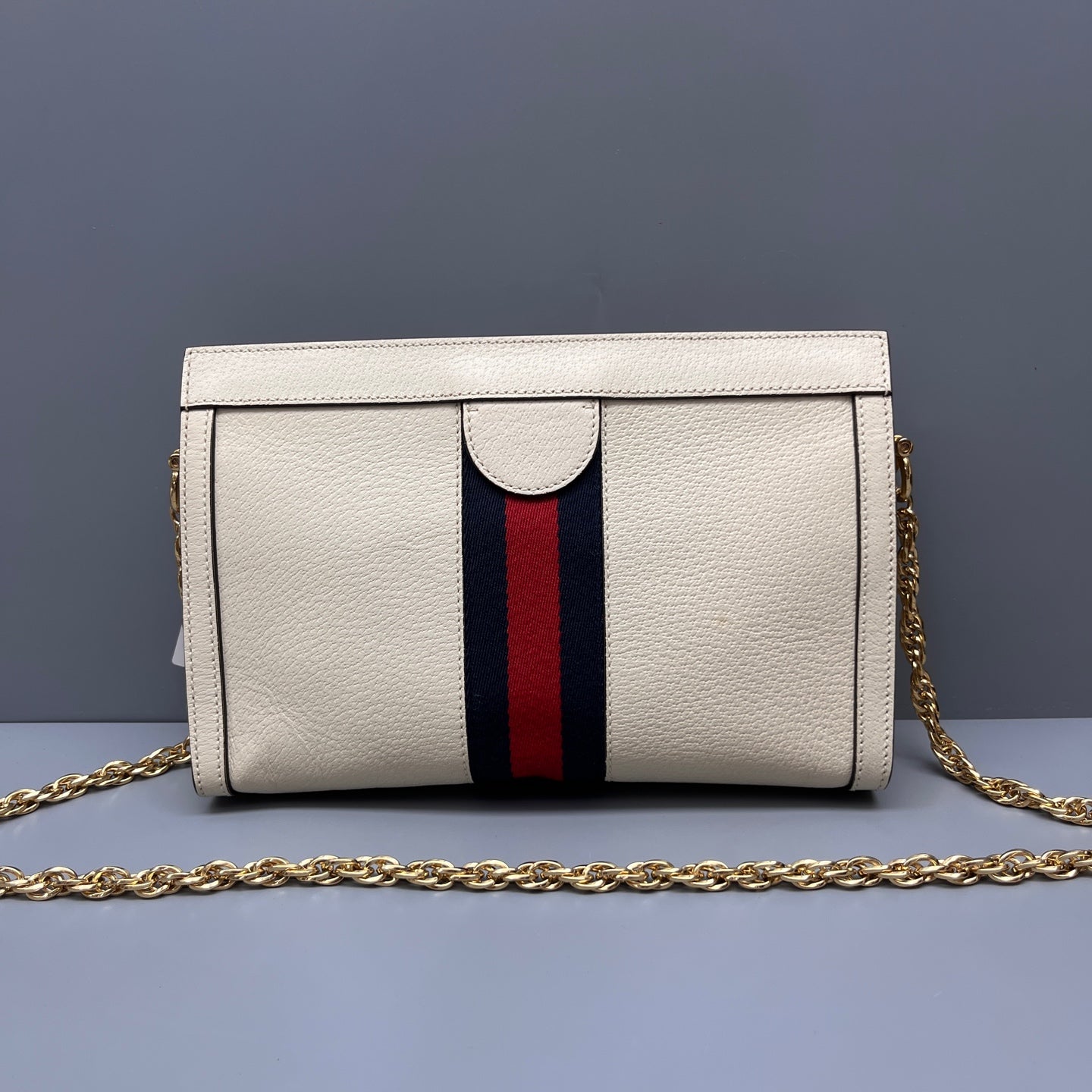 Gucci - Ophidia Shoulder Bag - Grained leather - White - (Medium)