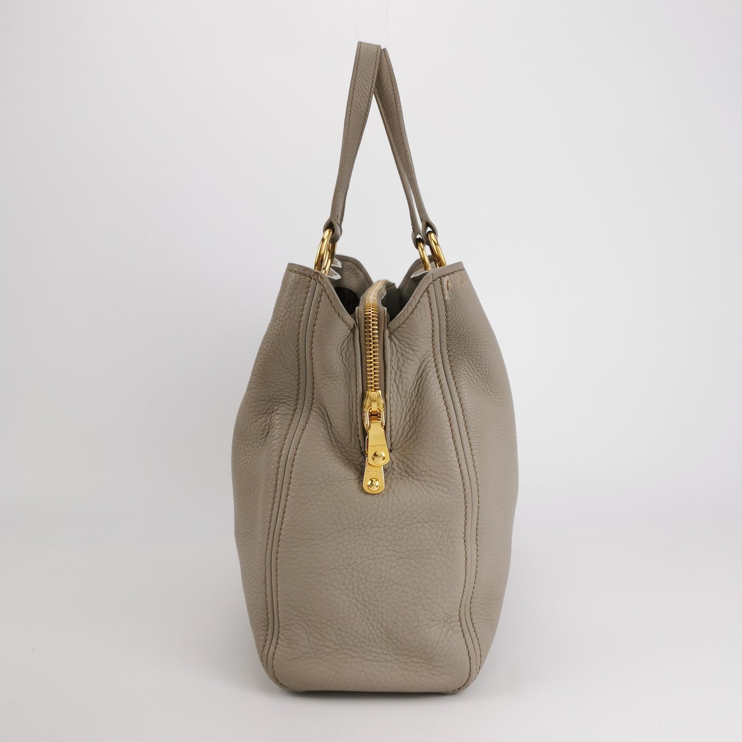 Miu Miu - 5BB015_2AJB_F0236 - Leather - Light Grey - (large)