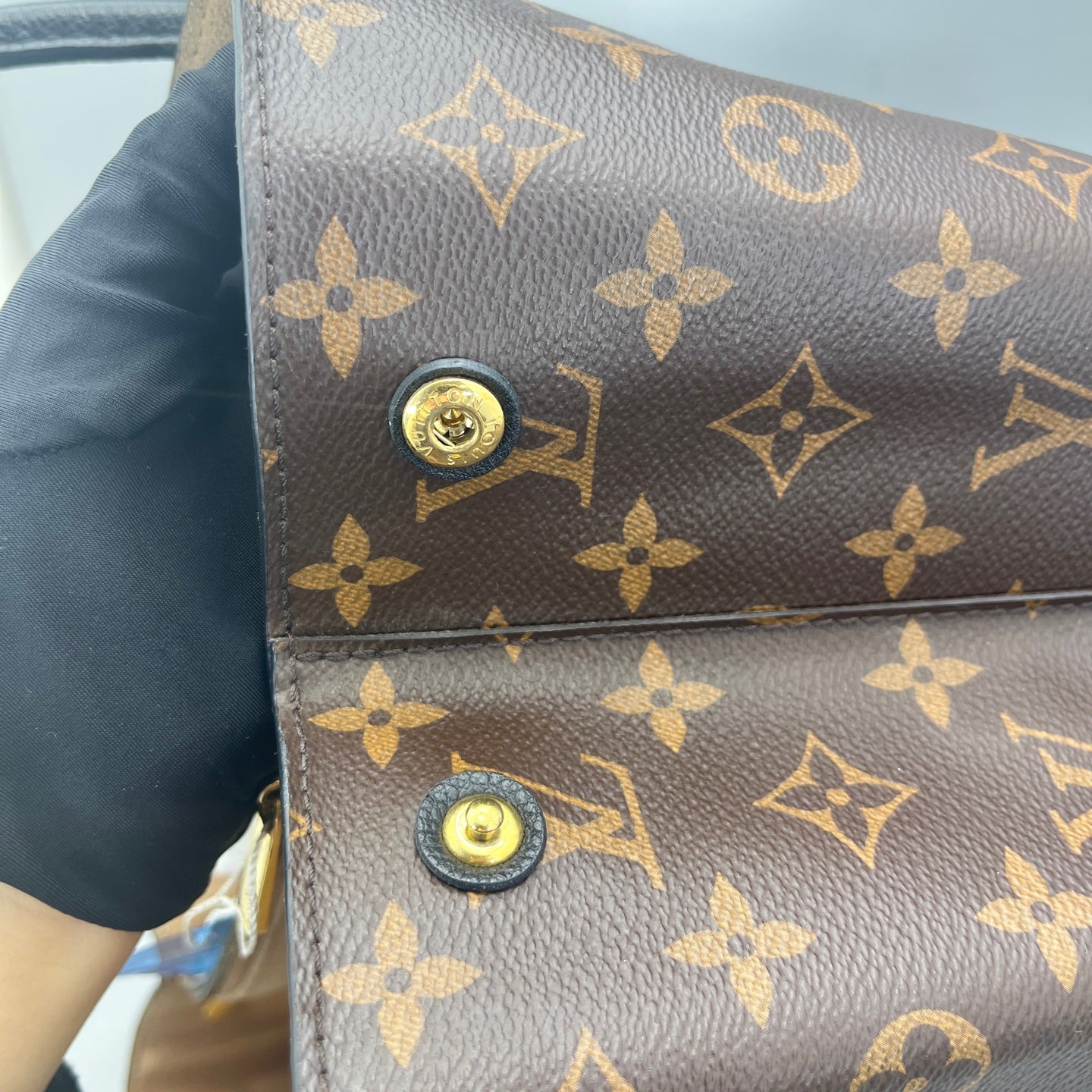 Louis Vuitton - Flandrin Tote - Monogram coated canvas with grained leather - Brown and Black - (Medium)