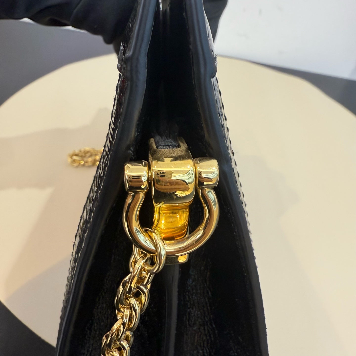 Gucci - Ophidia Small Chain Bag - Suede and Patent leather - Red - (small)