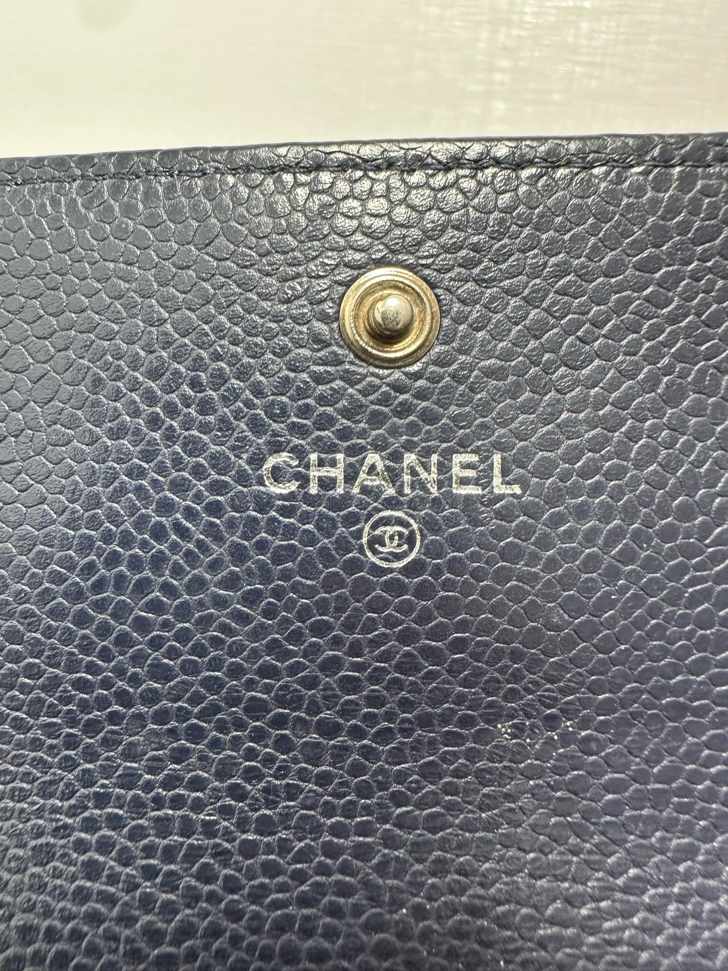Chanel - Classic Flap Long Wallet - Caviar leather - Navy - (medium)