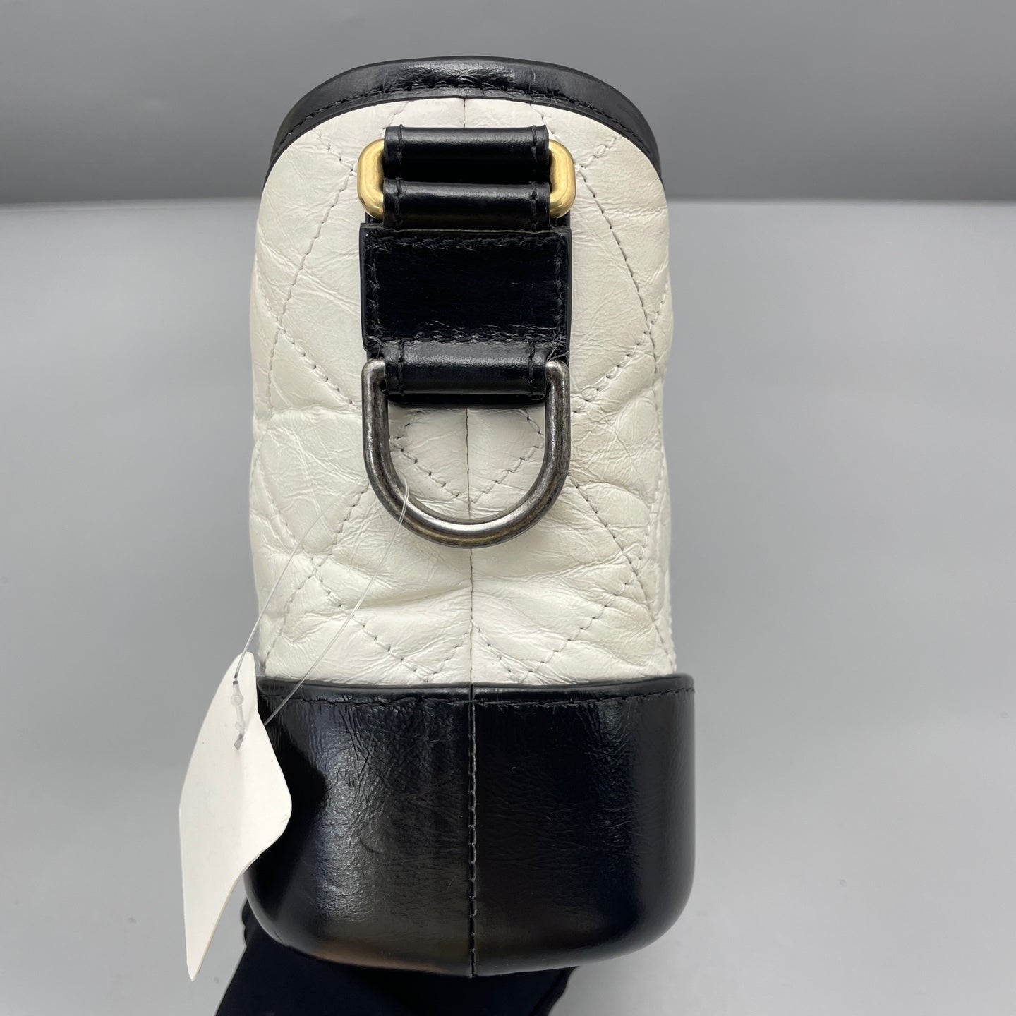 Chanel - Gabrielle Hobo Bag (Small) - Distressed calfskin leather and smooth calfskin leather - Black and White - (Small)