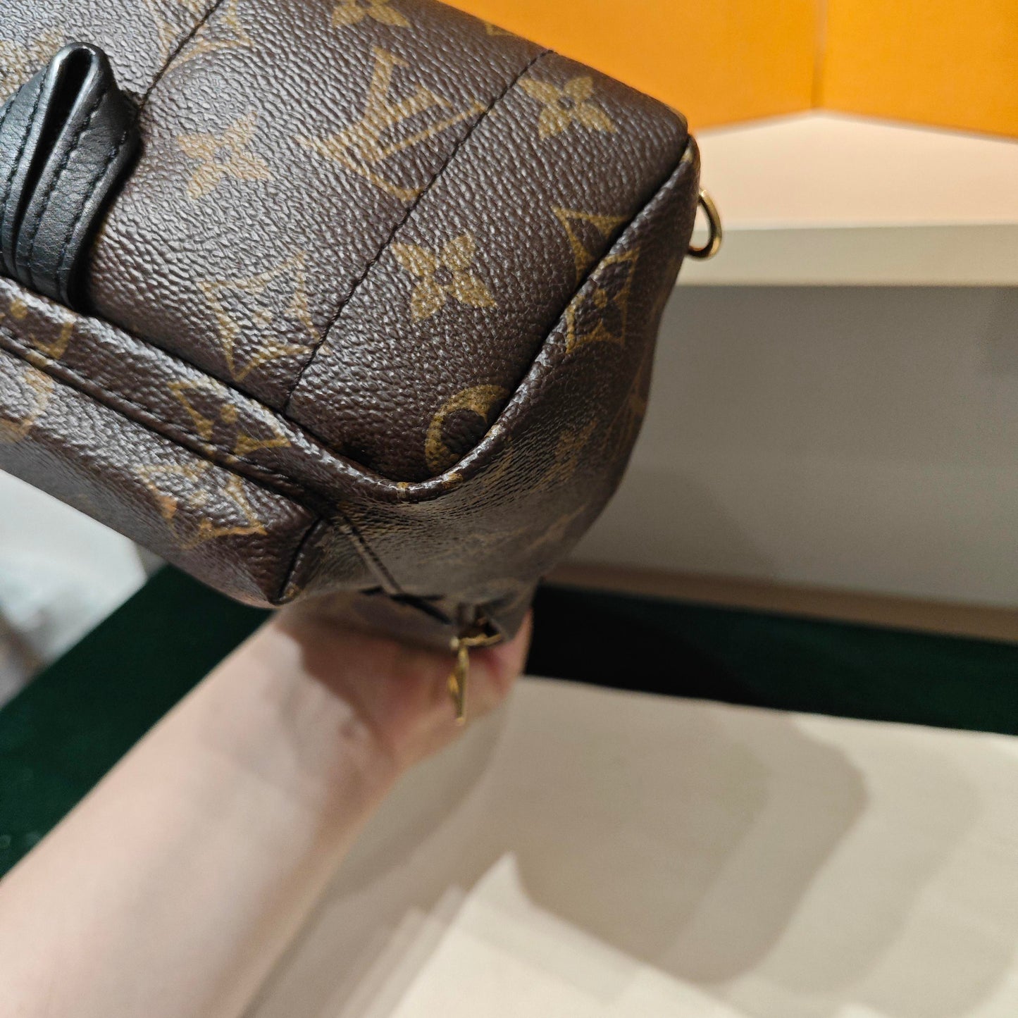 Louis Vuitton - Palm Springs Mini - Monogram coated canvas with leather trim - Brown - (mini)