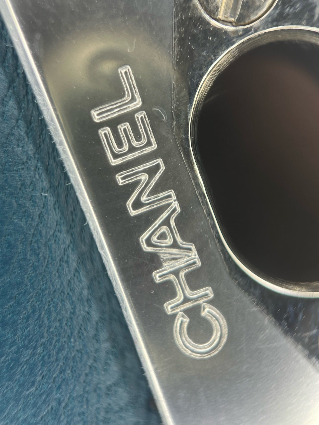 Chanel - Classic Flap Large Mini - Lambskin leather - Blue - (mini)