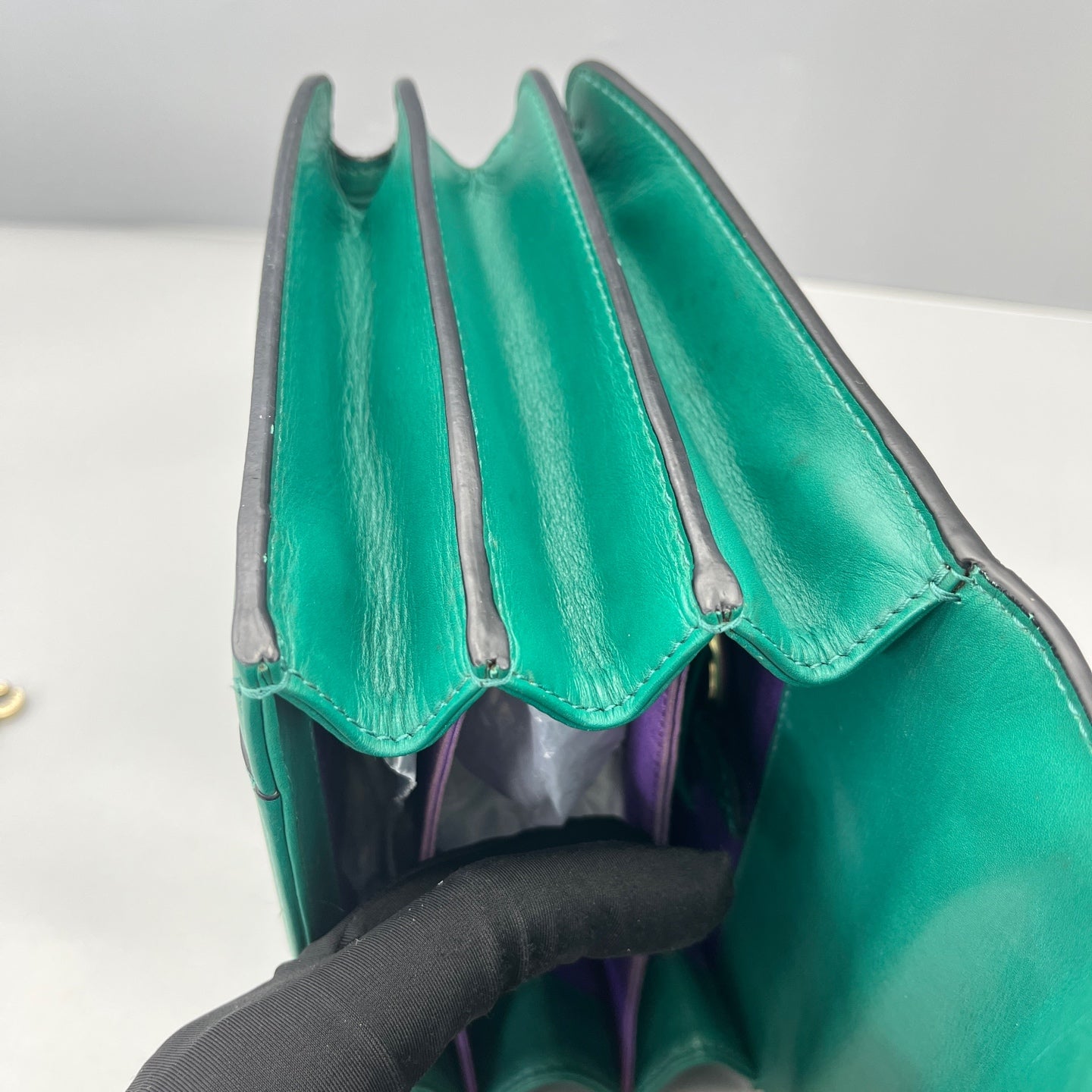 Bvlgari - Serpenti Forever Accordion Bag - Calfskin leather - Green - (Small)