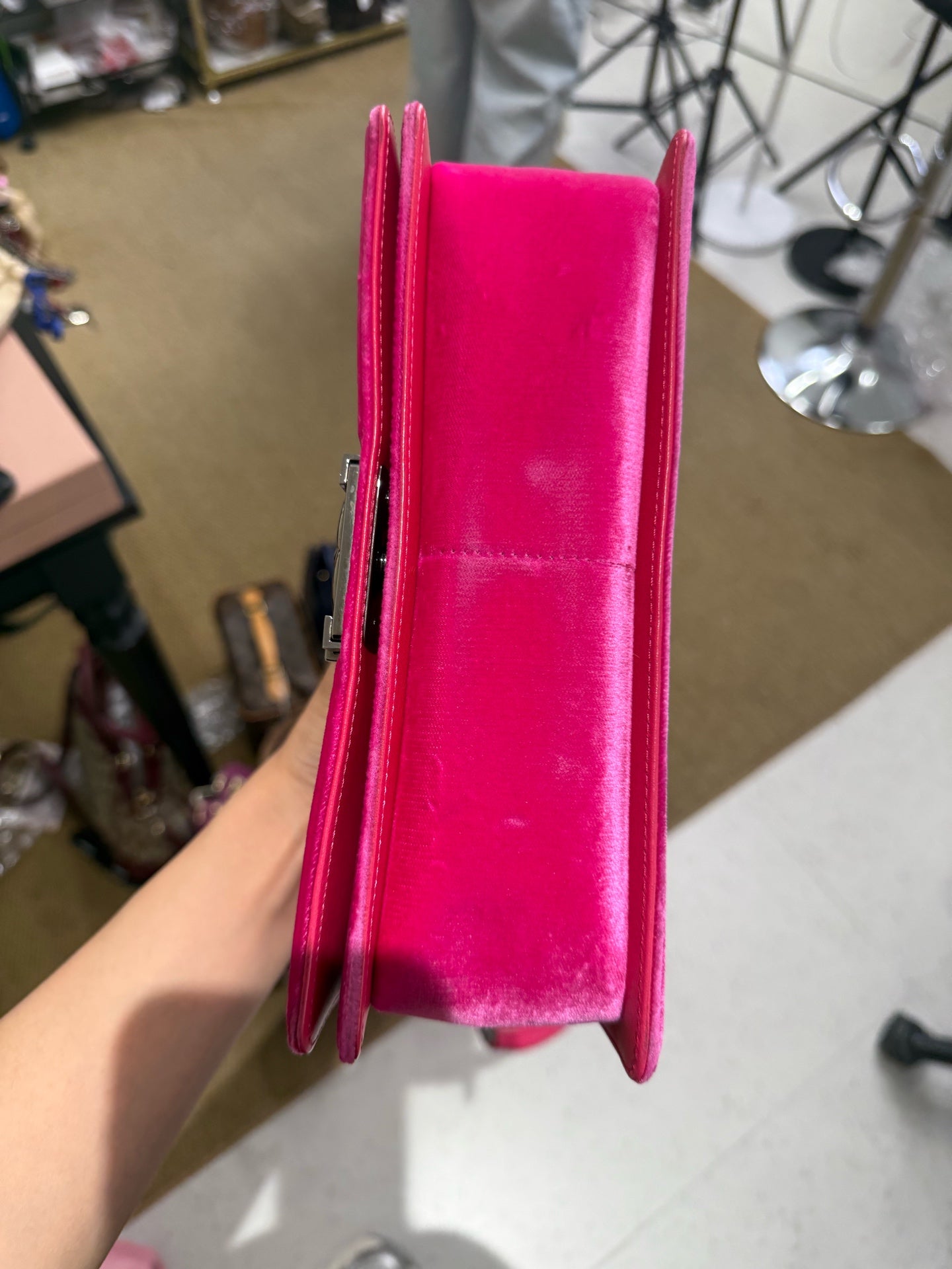 Chanel - Le Boy - Velvet - Pink - (Medium)