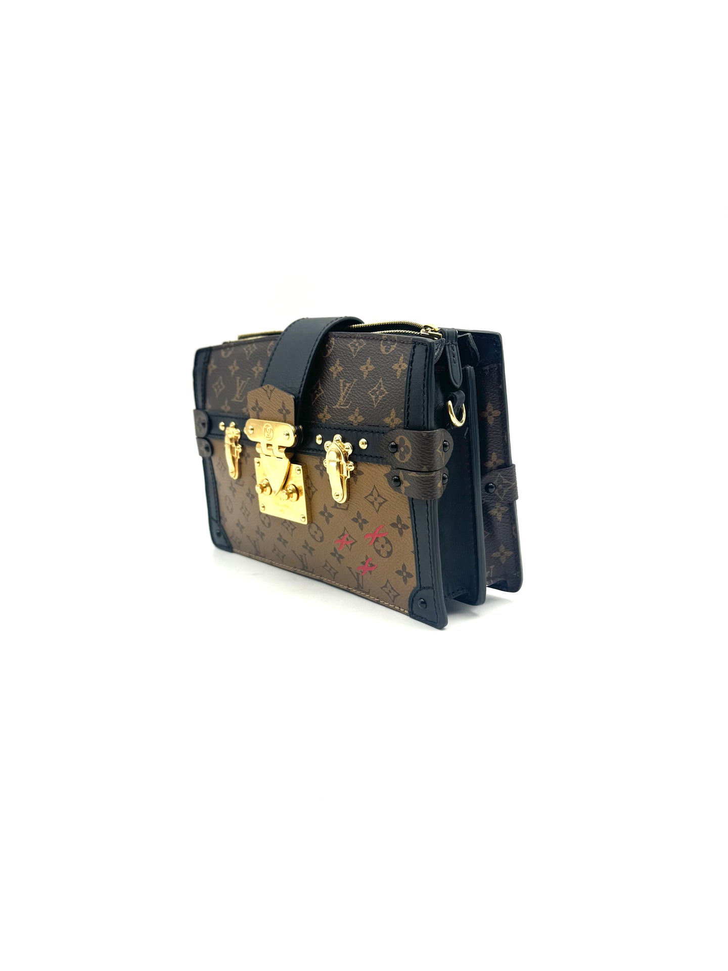 Louis Vuitton - Trunk Clutch - Coated canvas with cowhide leather trim - Brown - (Mini)