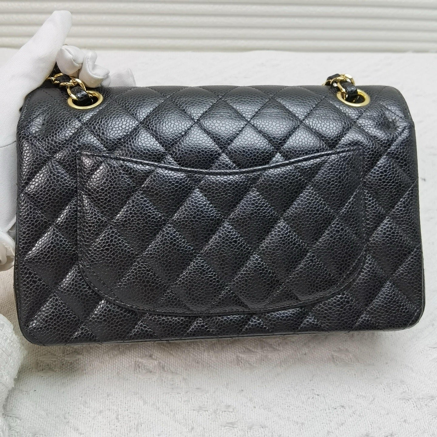 Chanel - Classic Flap Bag - Caviar leather - Black - (Small)