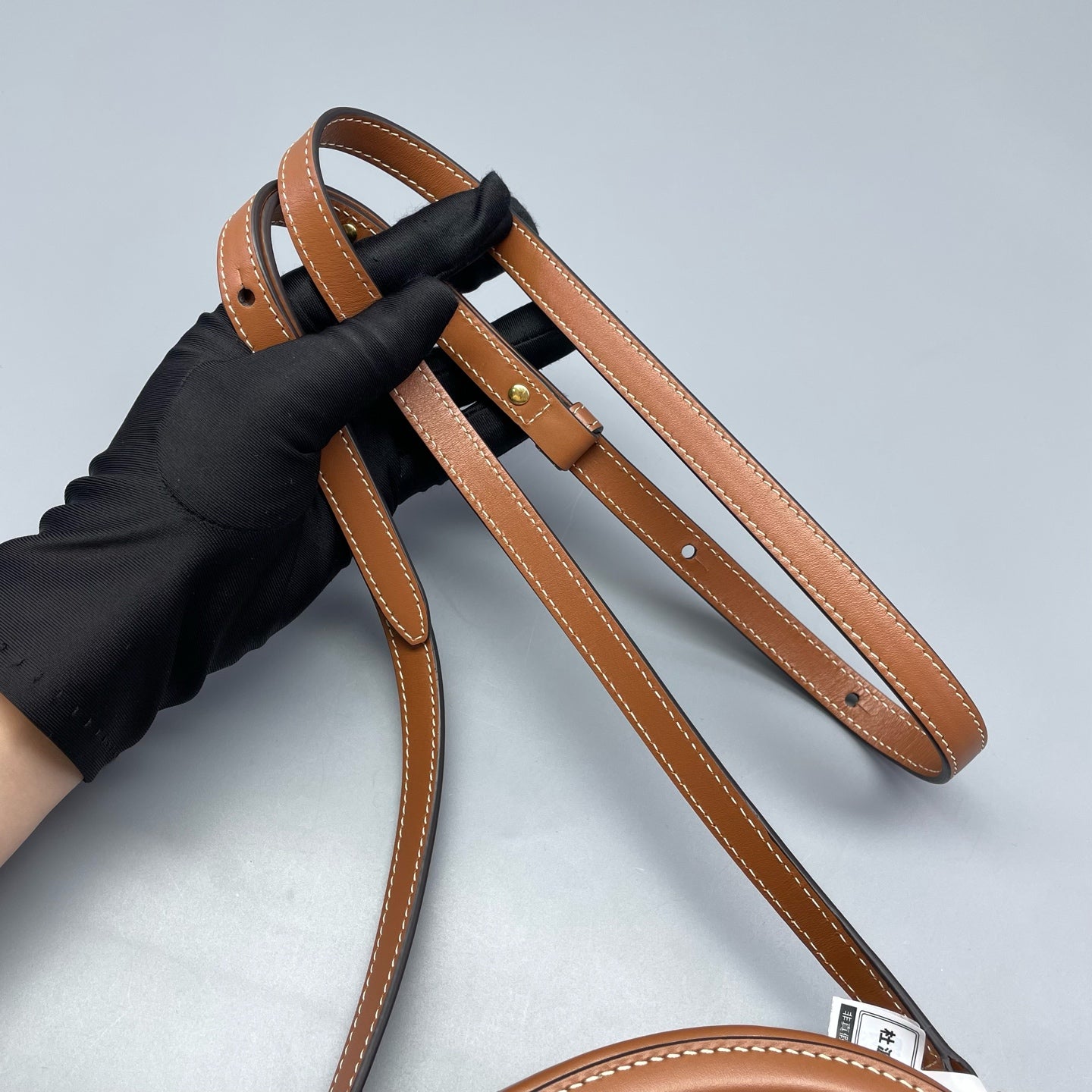 Celine - Triomphe Oval Bag - Leather - Caramel - (Mini)