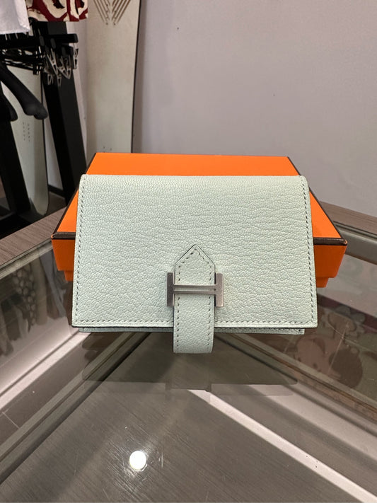 Hermès - Bearn Compact Wallet - Chevre leather - Mint Green - (small)