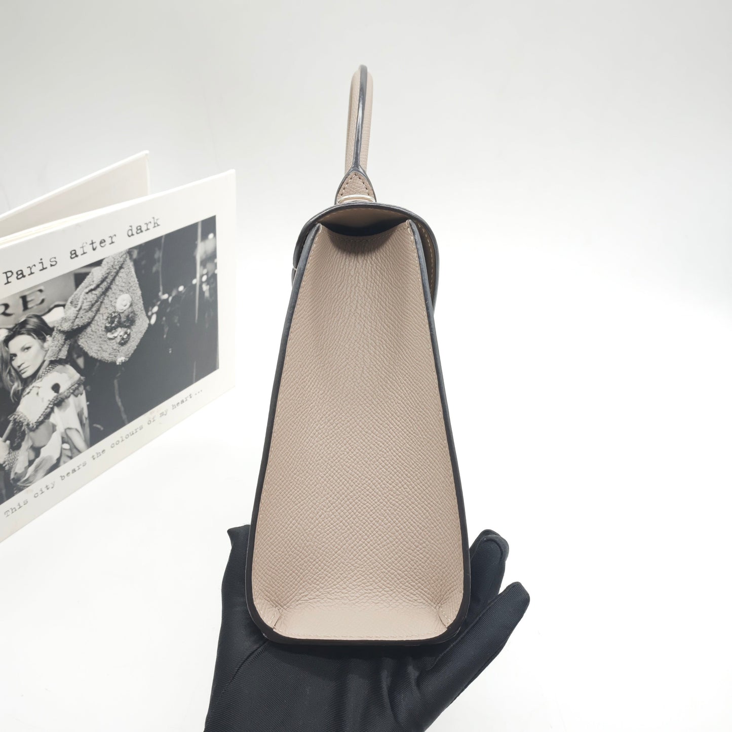 Moynat - Rejane - Grained leather - Elephant Grey with Silver-Tone Hardware - (Small)