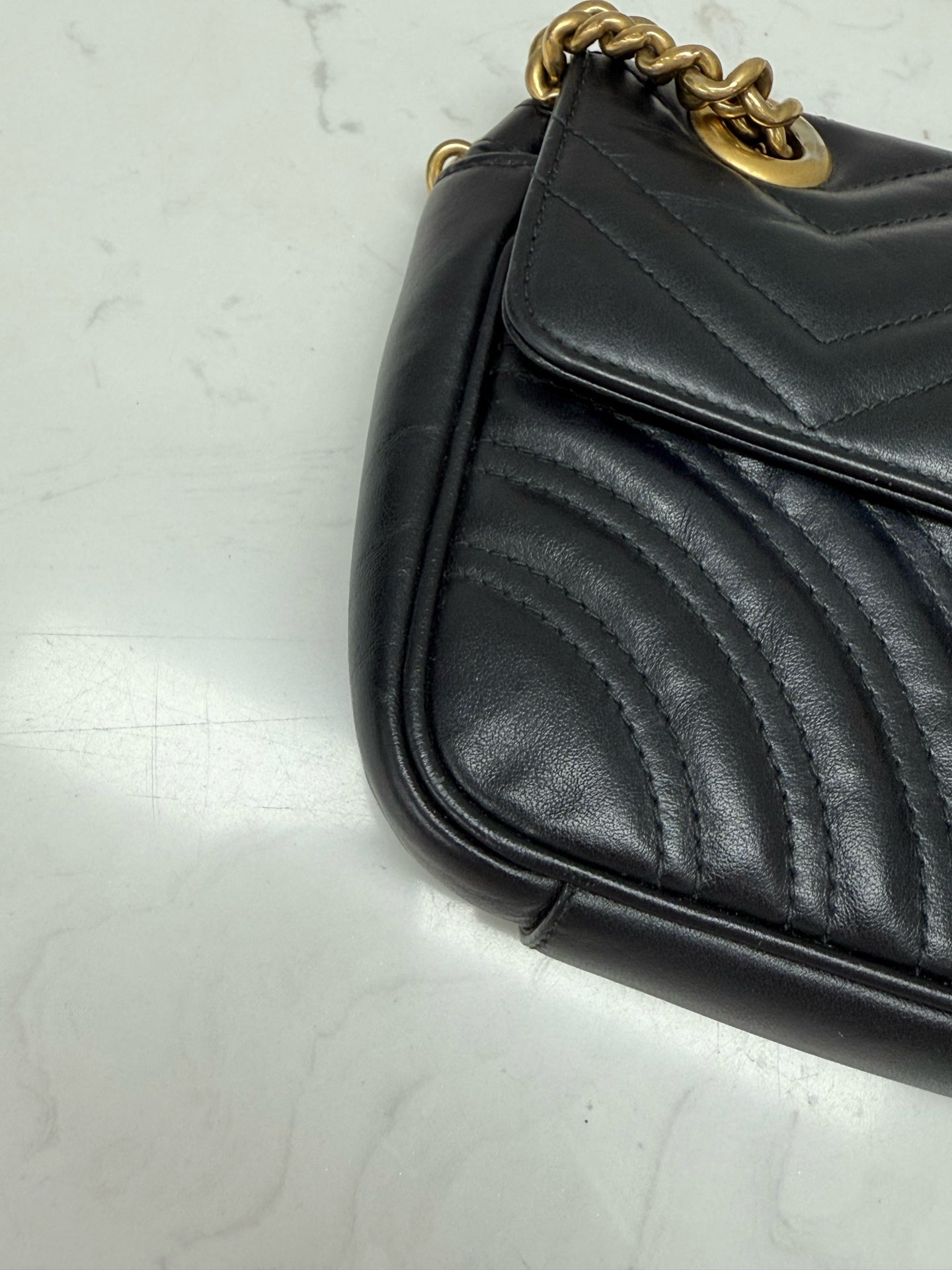 Gucci - Marmont 22 - Leather - Black - (mini)