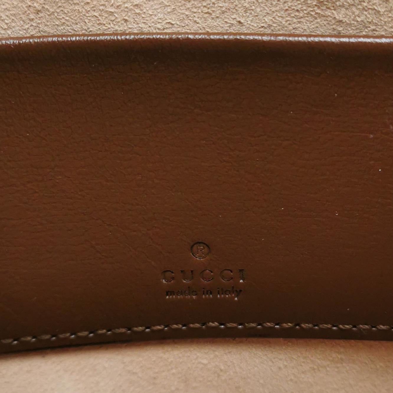 Gucci - Jackie 1961 Mini Bag - GG Supreme canvas with Leather trim - Beige and Brown - (mini)