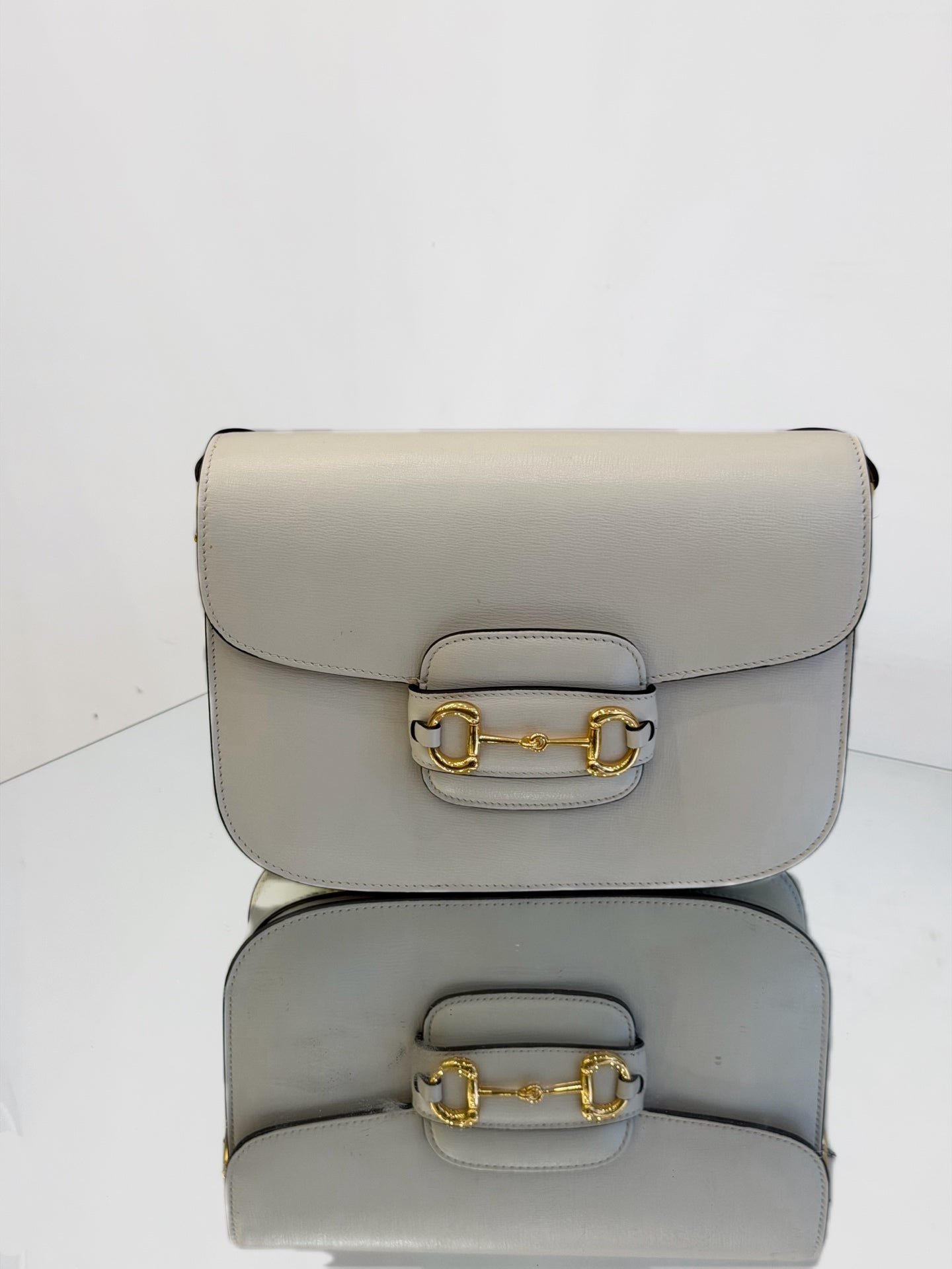 Gucci - Horsebit 1955 Shoulder Bag - Leather - Off-white - (medium)
