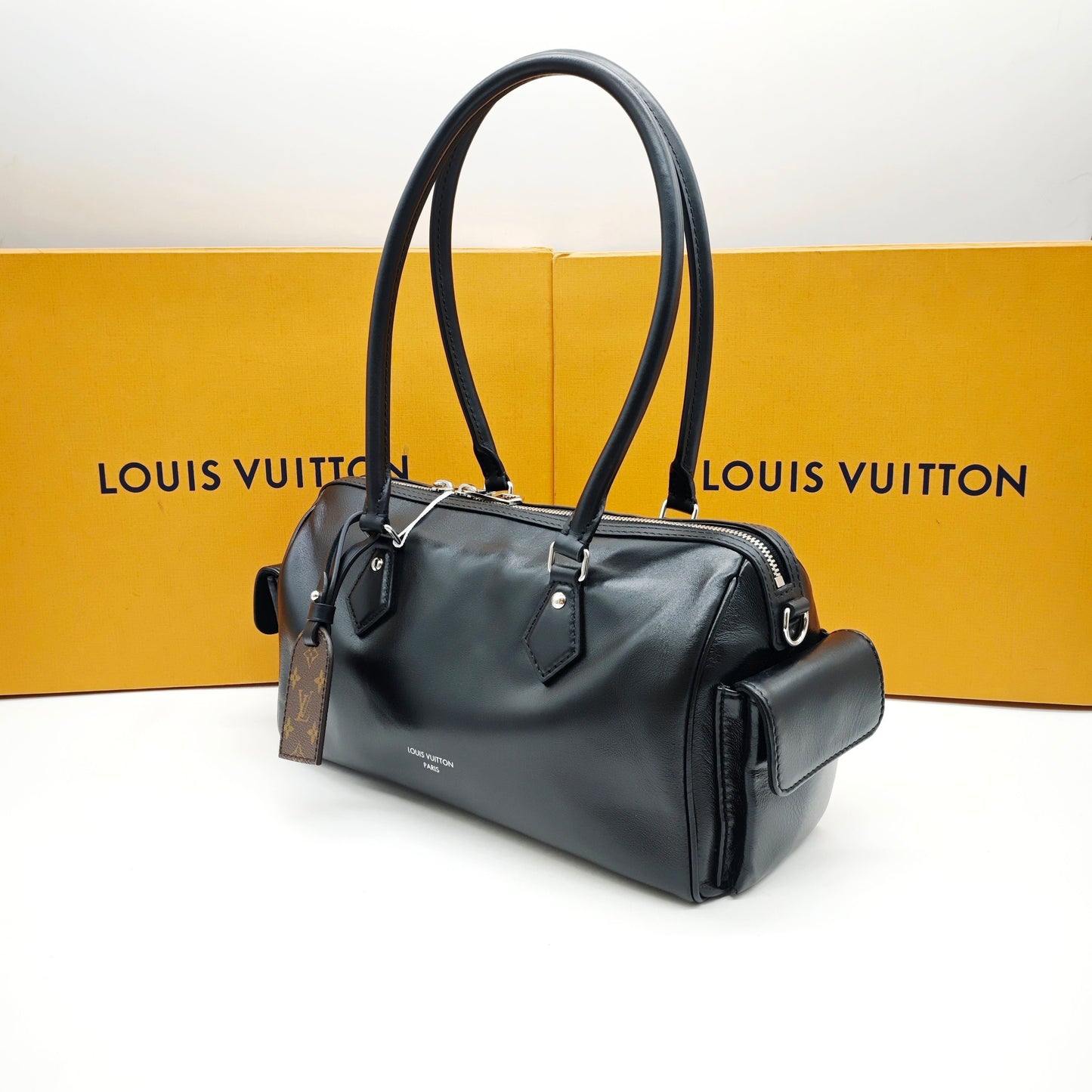 Louis Vuitton - Speedy Cargo Vibe - Lambskin leather - Black - (small)