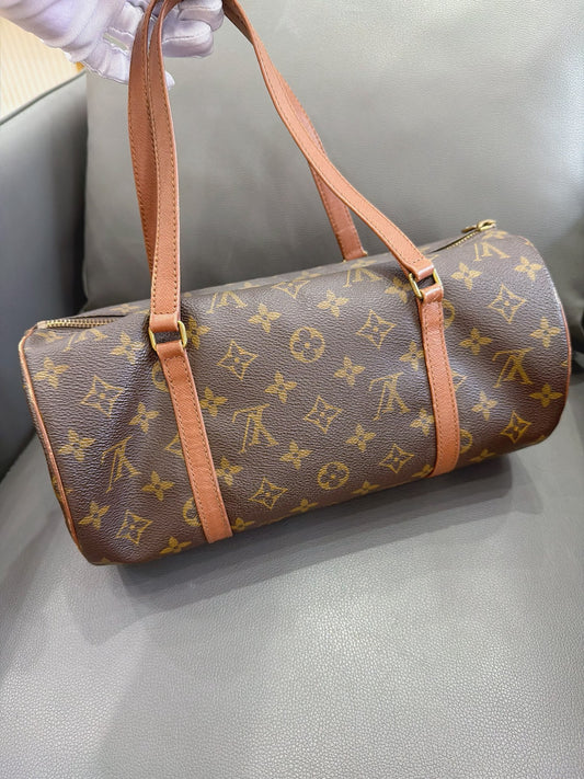 Louis Vuitton - Papillon 30 - Monogram coated canvas with Vachetta leather trim - Brown - (Medium)