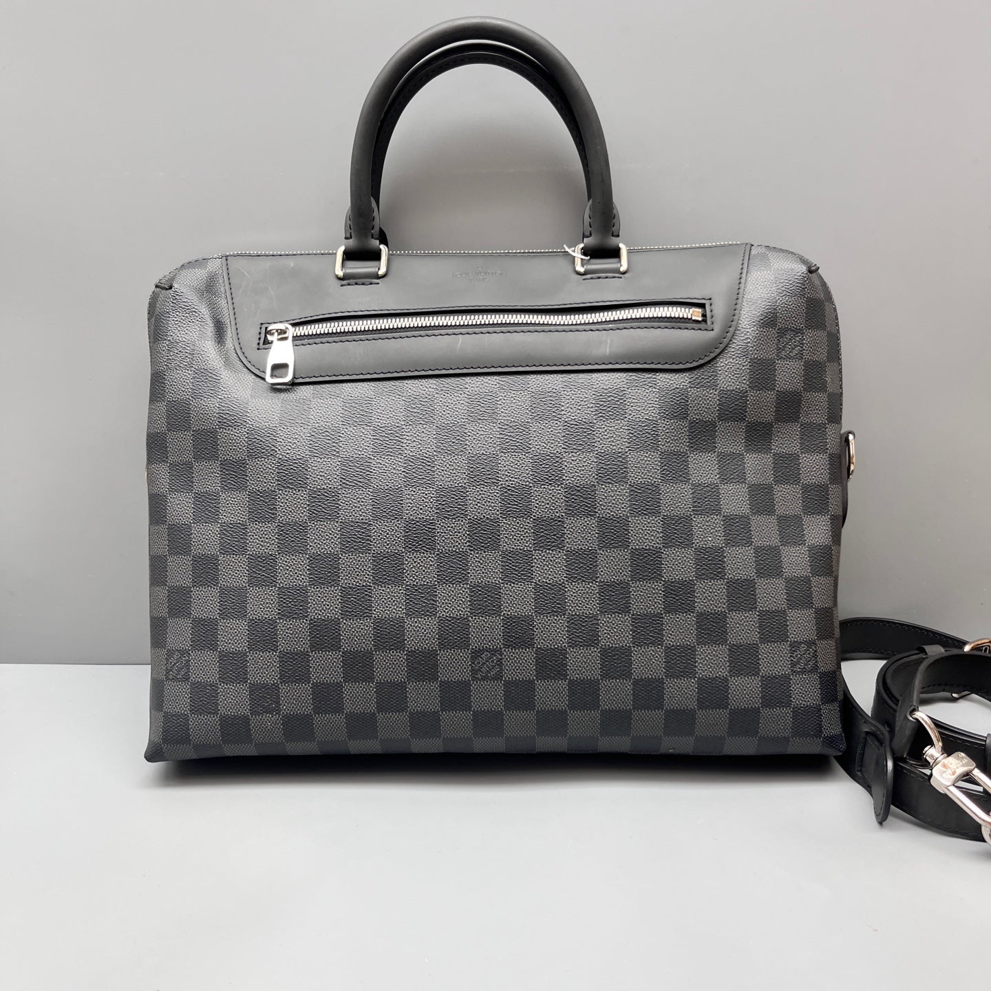 Louis Vuitton - Porte-Documents Voyage - Damier Graphite canvas with cowhide leather trim - Black - (Medium)