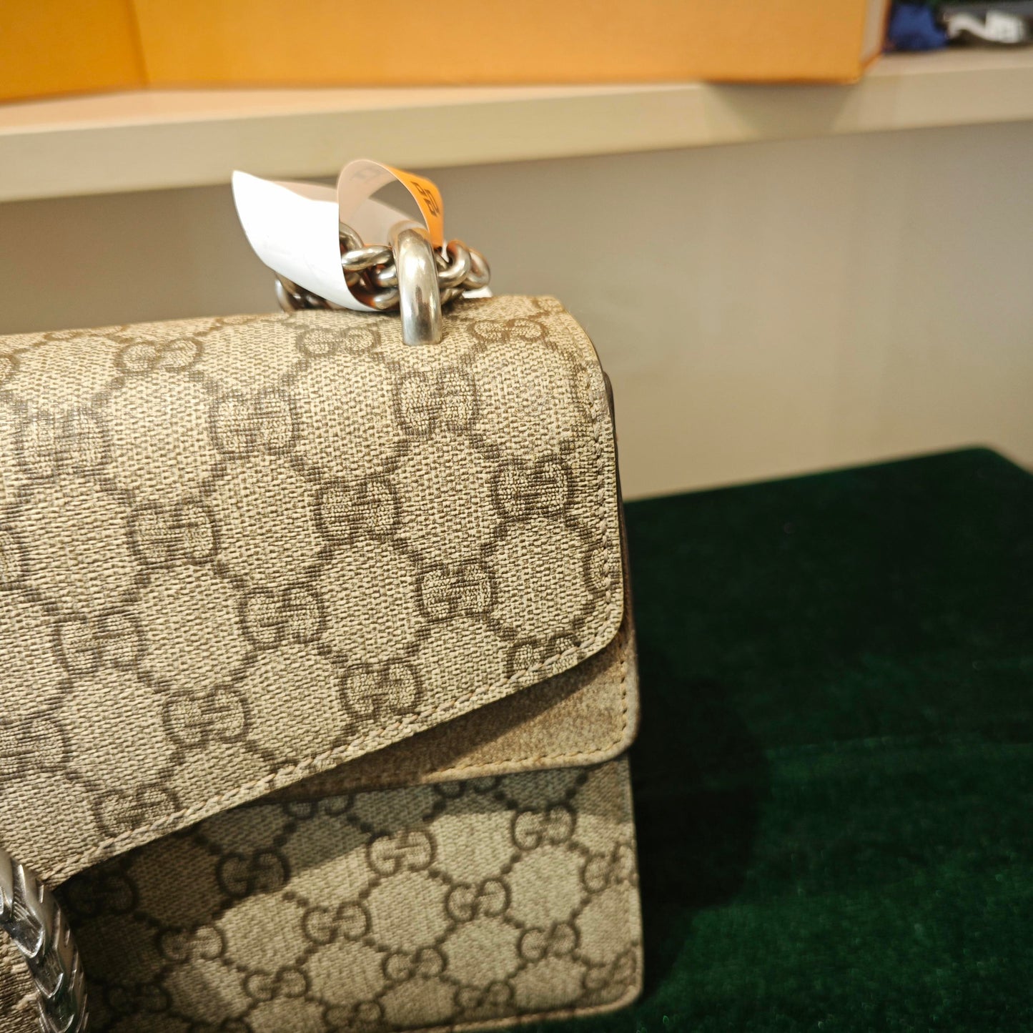 Gucci - Dionysus Shoulder Bag - GG Supreme canvas with suede and leather trim - Beige - (Medium)