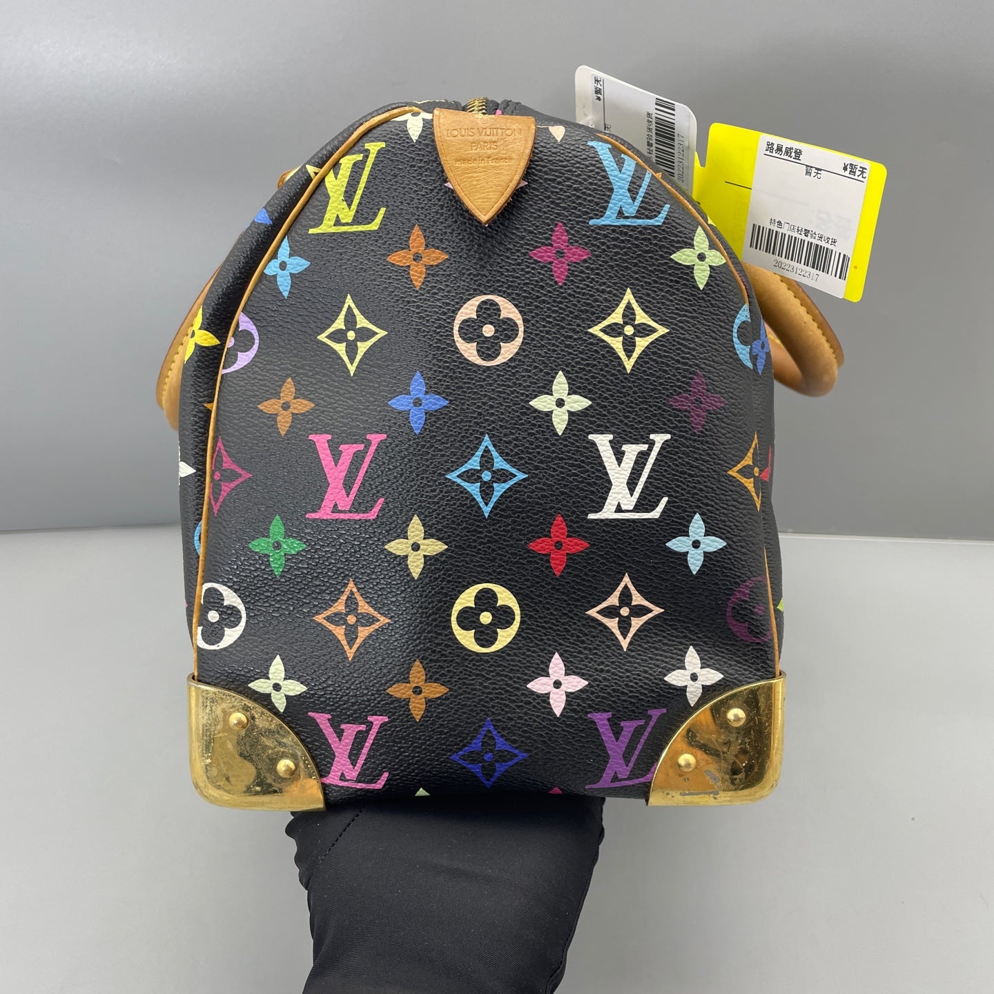 Louis Vuitton - Speedy 30 Monogram Multicolore - Coated canvas with Vachetta leather trim - Black - (Medium)