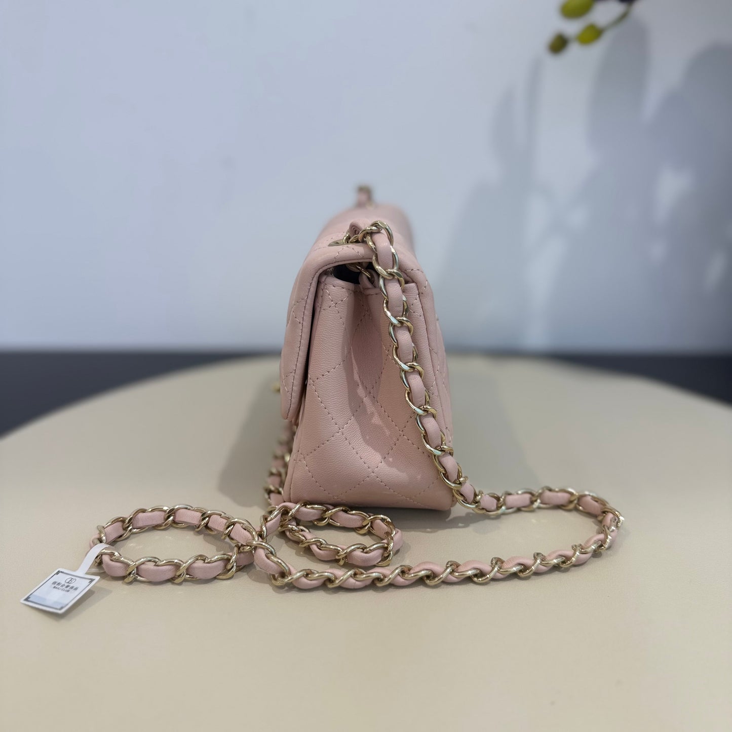 Chanel - Square Mini Flap Bag - Lambskin leather - Pink - (mini)