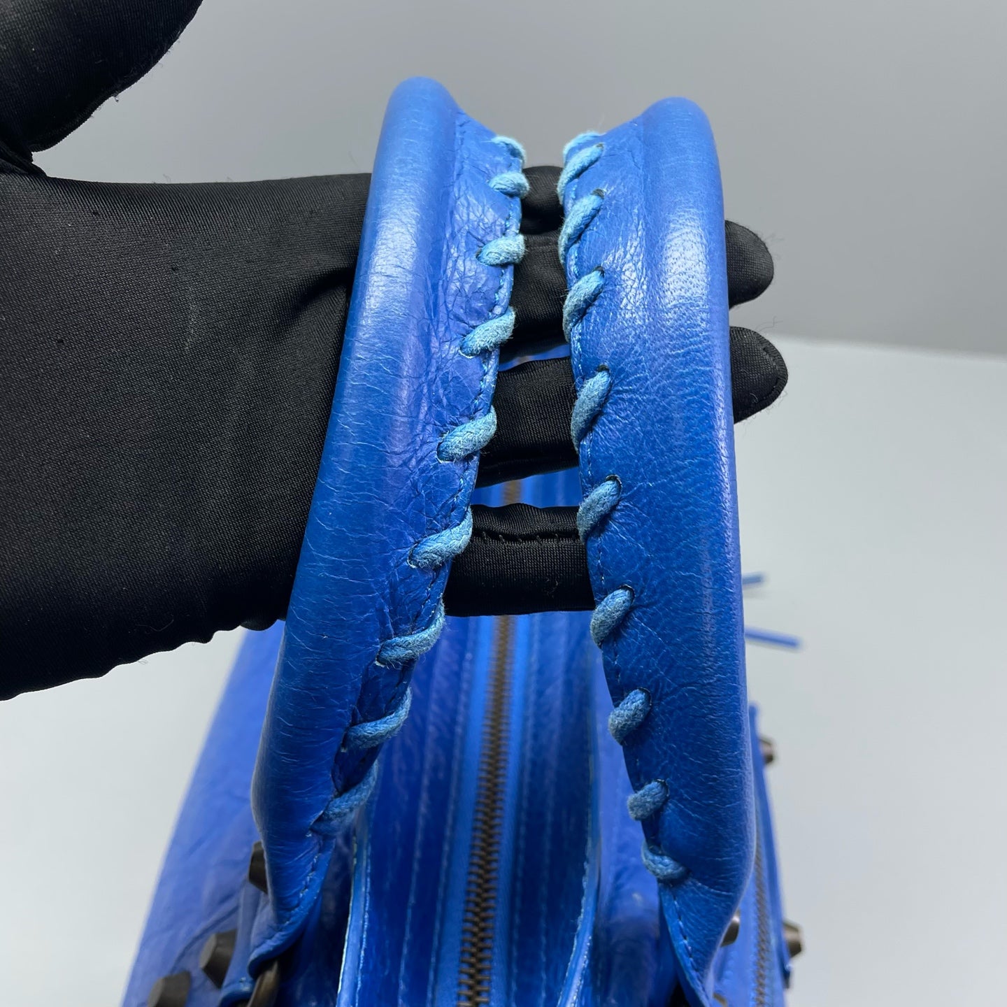 Balenciaga - City Bag - Lambskin leather - Blue - (medium)