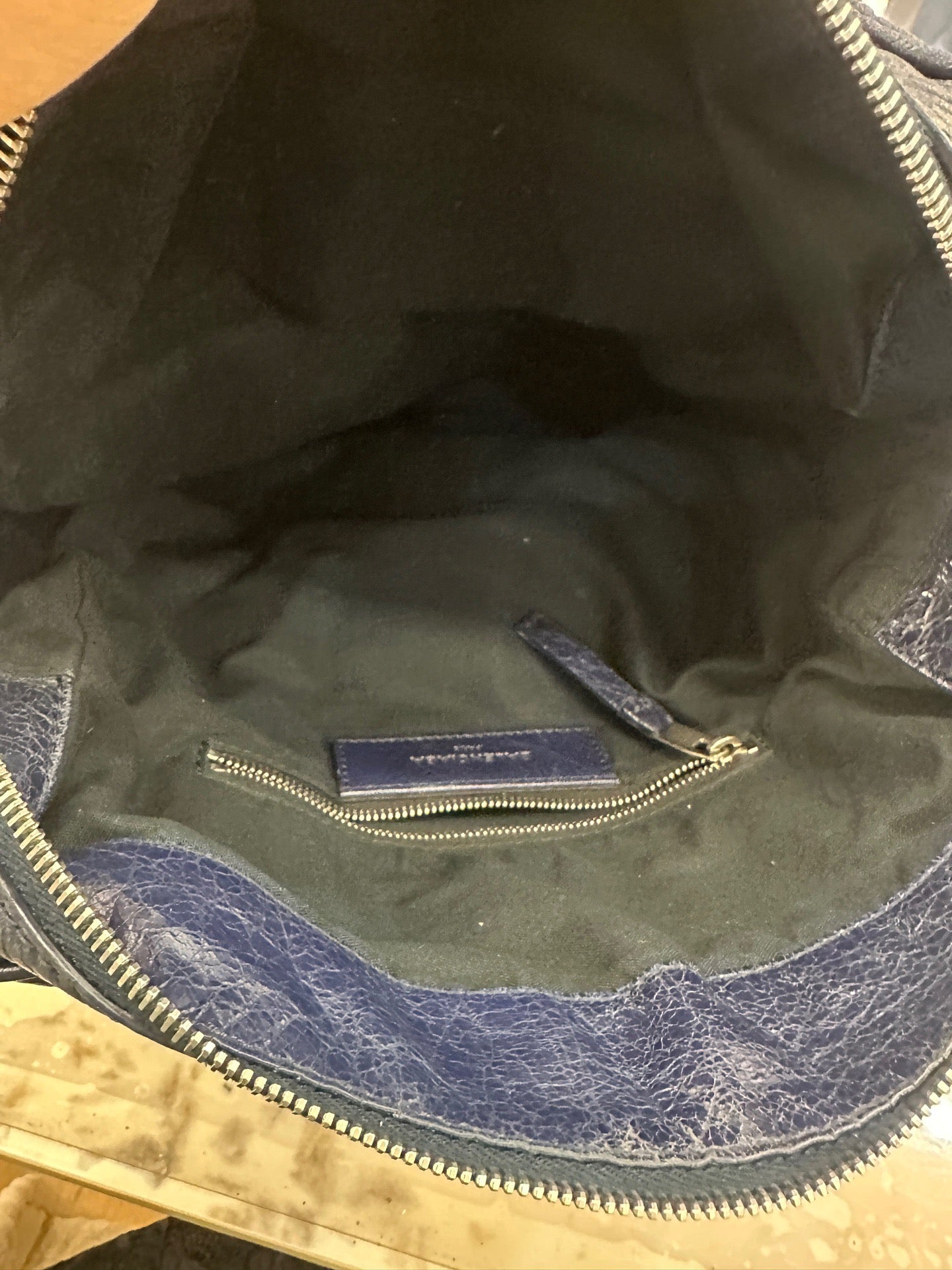 Balenciaga - Reporter Messenger Bag - Leather - Navy - (large)