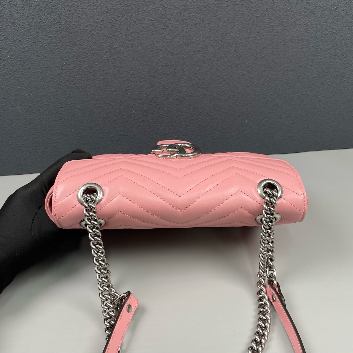 Gucci - GG Marmont Matelassé Shoulder Bag - Leather - Pink - (Medium)