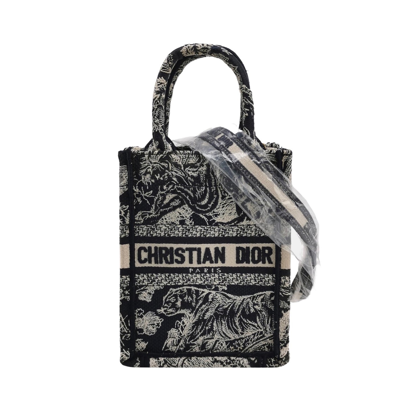 Dior - Mini Book Tote Reverse Toile de Jouy - Embroidered canvas - Blue - (mini)