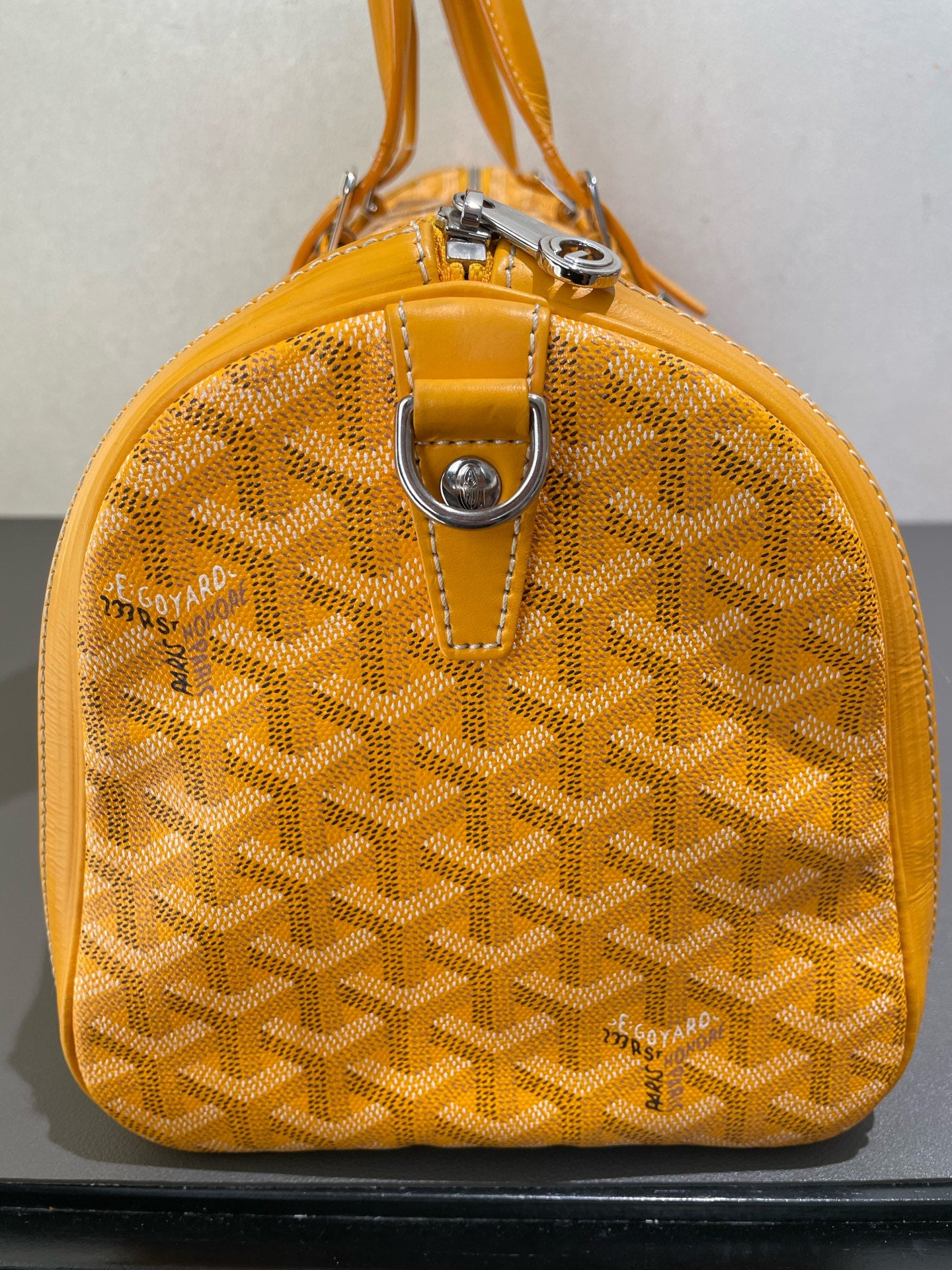 Goyard - Croisière 40 - Goyardine canvas with leather trim - Yellow - (Medium)