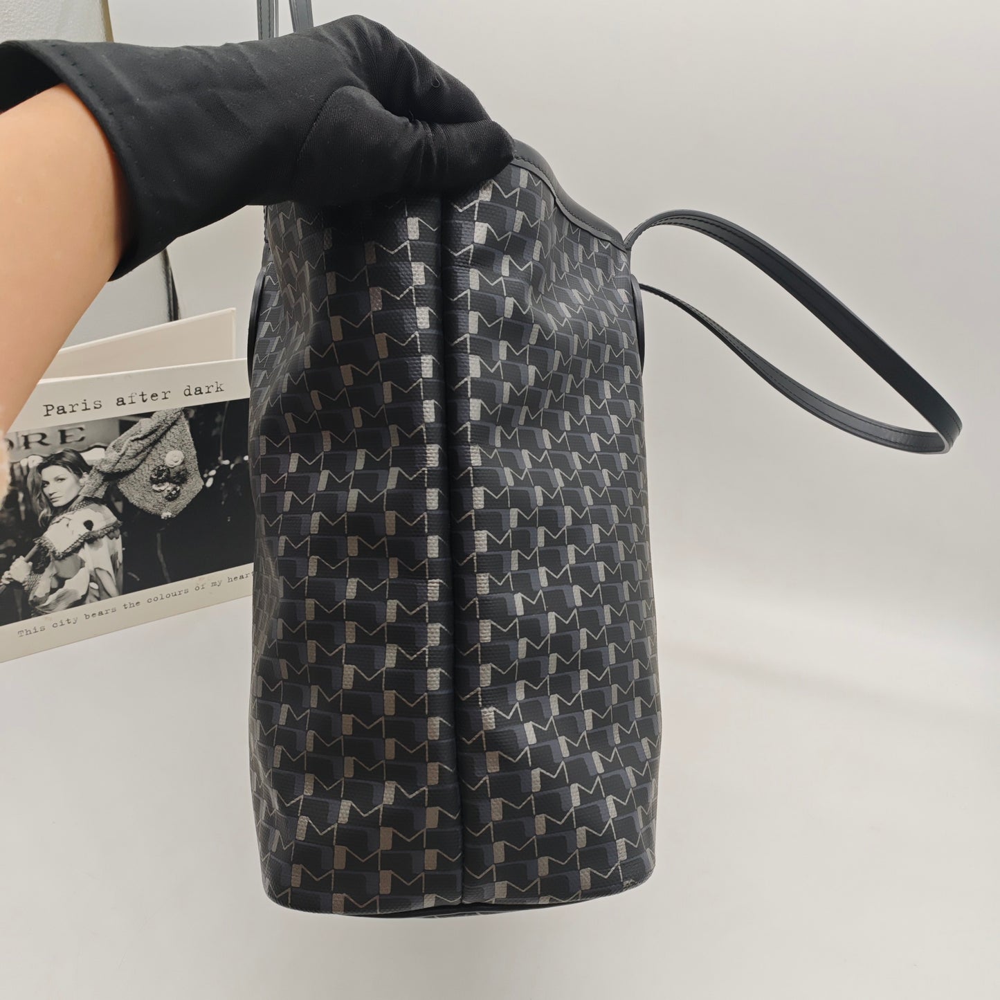 Moynat - Oh! Tote - Coated canvas with leather trim - Black - (Medium)