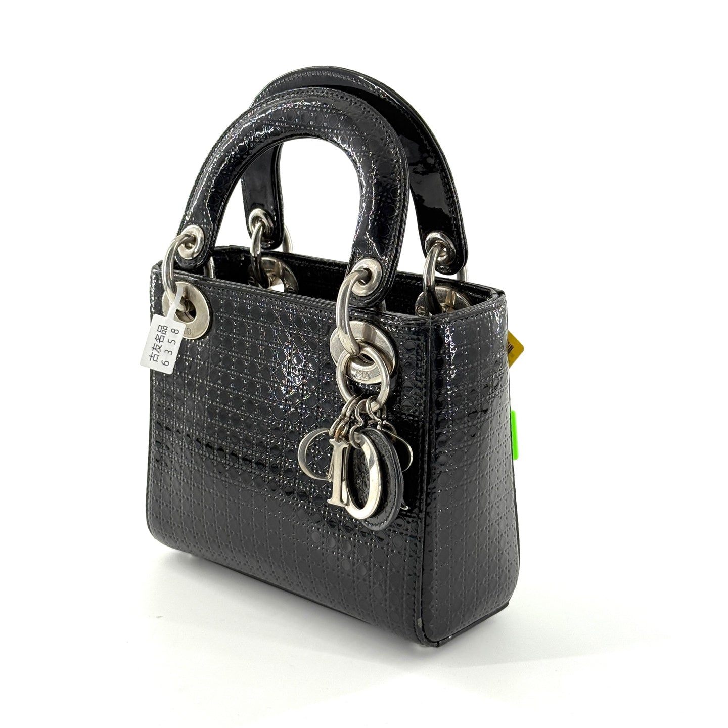 Dior - Lady Dior Mini - Patent leather - Black - (mini)