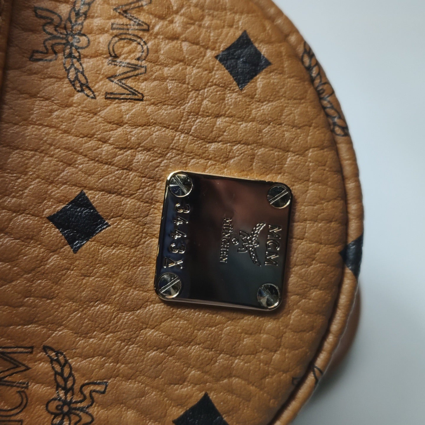 MCM - Visetos Stark Mini Backpack - Visetos coated canvas with leather trim - Brown - (mini)