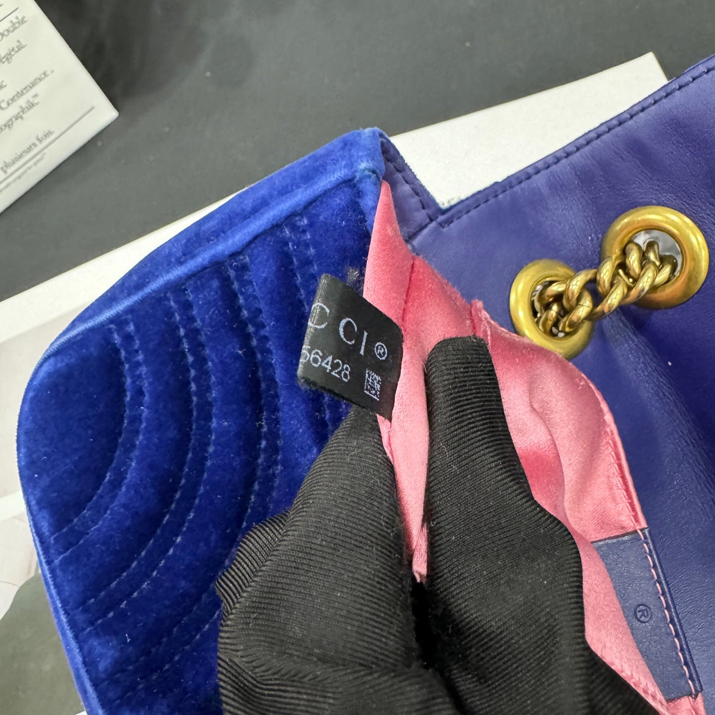 Gucci - Marmont 2.0 Matelassé Small Shoulder Bag - Velvet - Blue - (small)