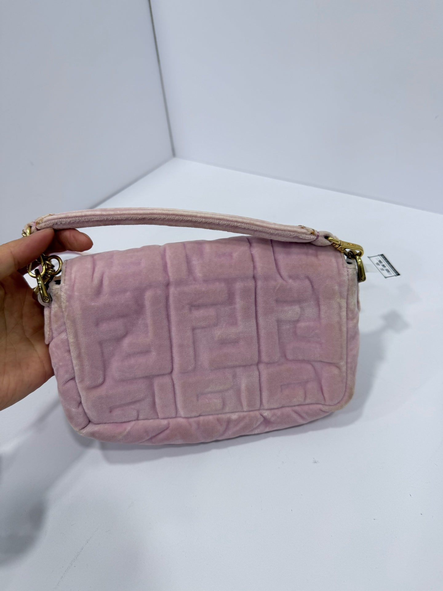 Fendi - Baguette - Velvet - Pink - (Mini)