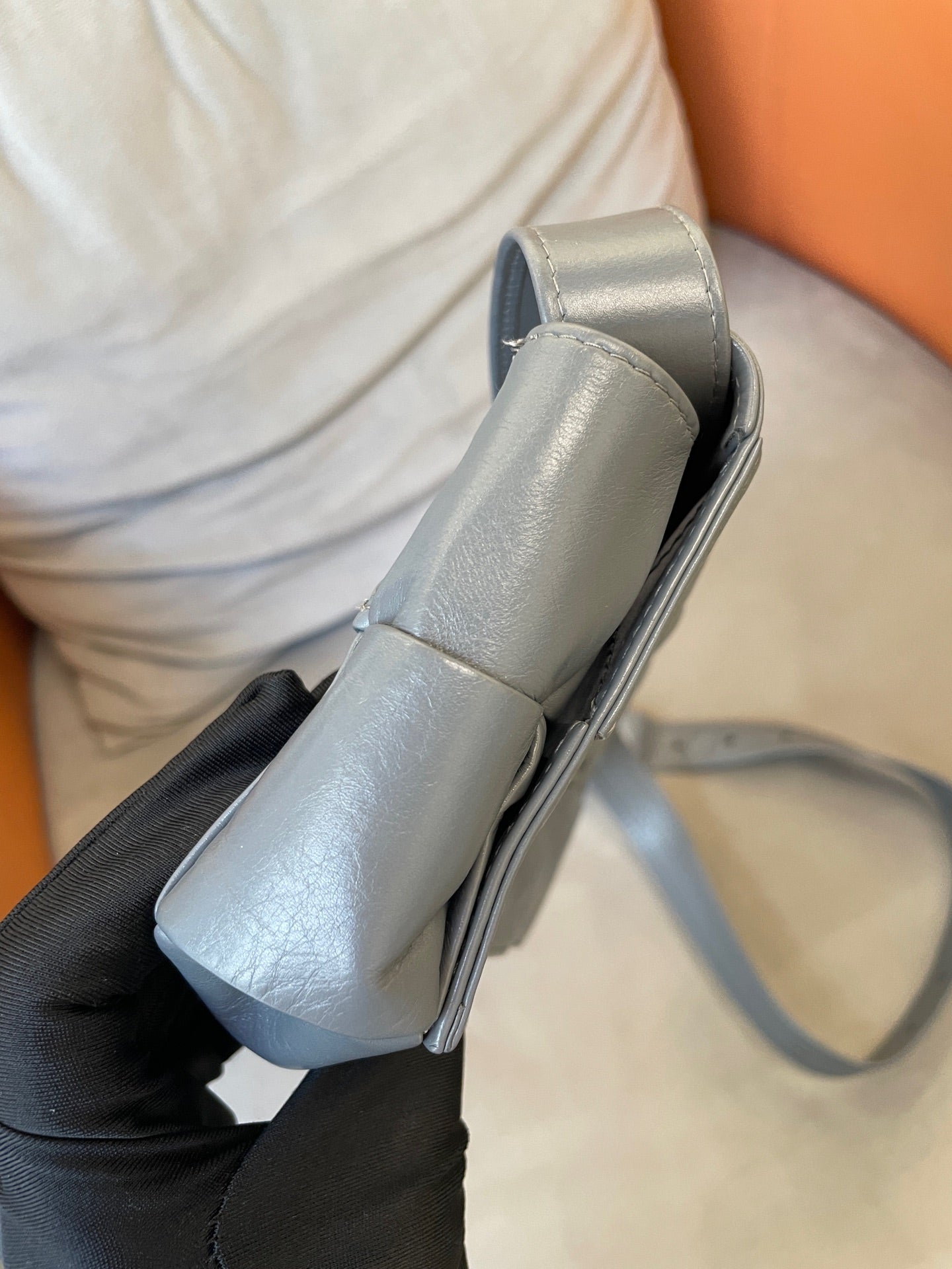 Bottega Veneta - Cassette - Lambskin leather - Grey - (Mini)