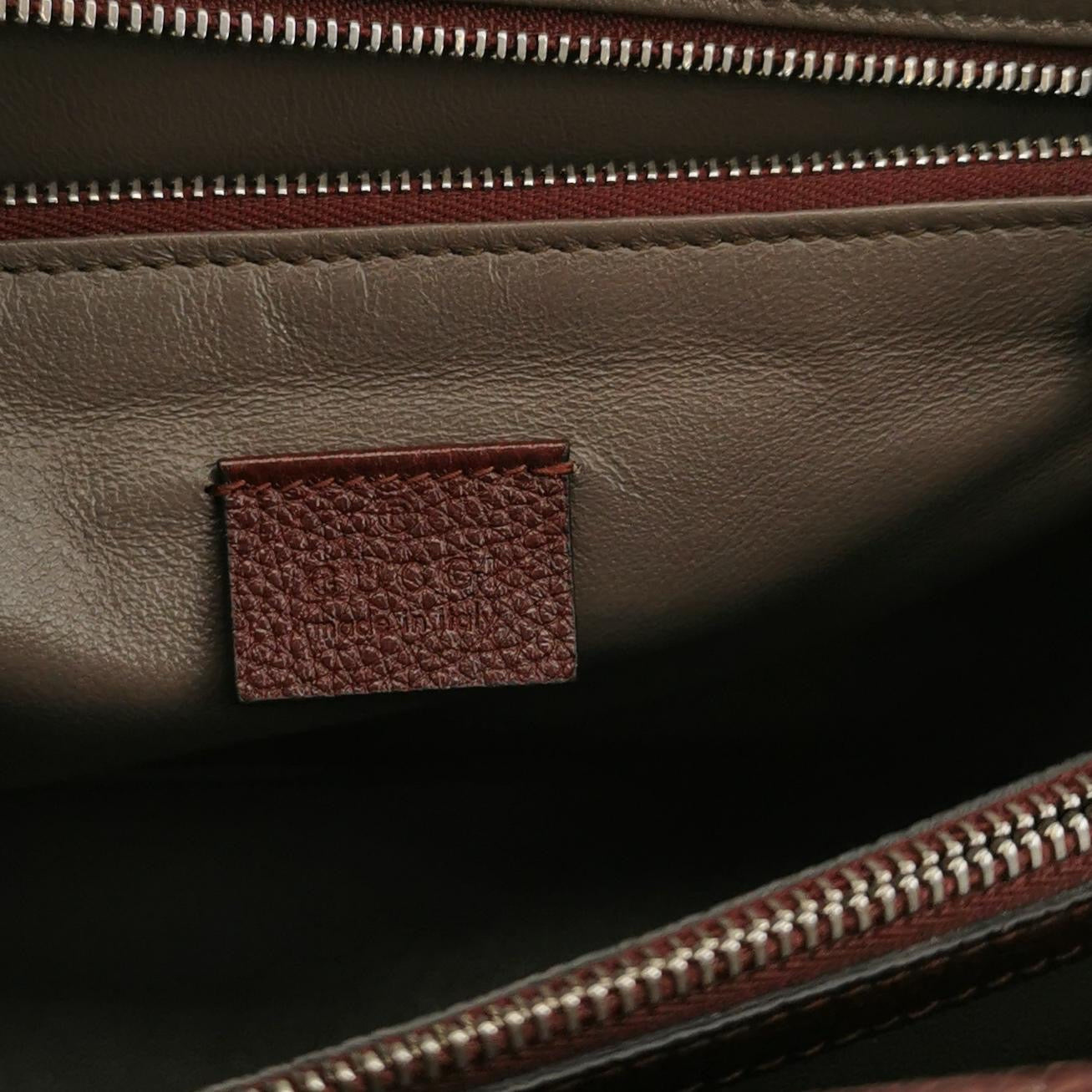 Gucci - Zumi - Leather - Burgundy - (small)