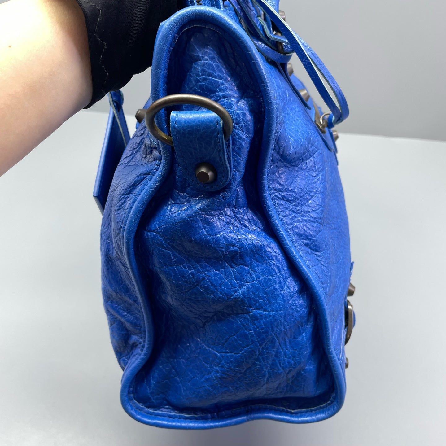 Balenciaga - City Bag - Lambskin leather - Blue - (medium)