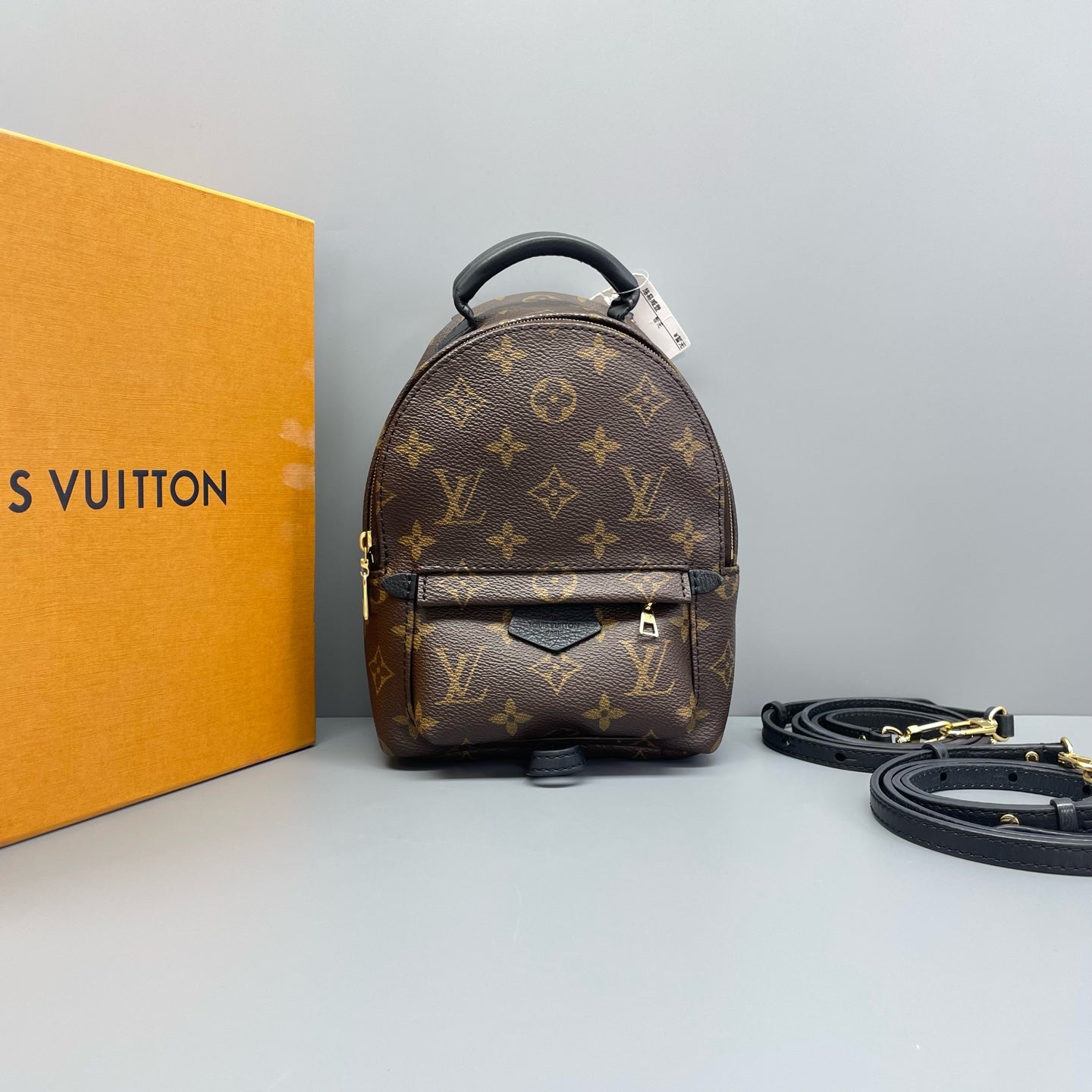 Louis Vuitton - Palm Springs Mini Backpack - Monogram coated canvas with leather trim - Brown - (mini)