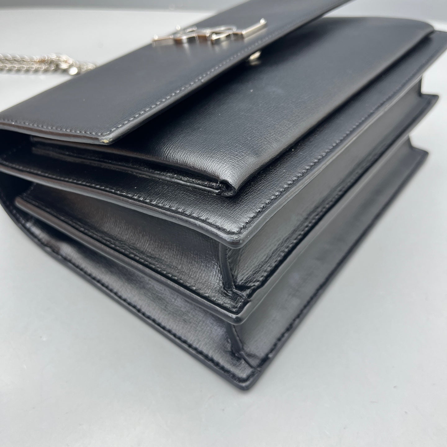Saint Laurent - Sunset Bag - Leather - Black - (medium)