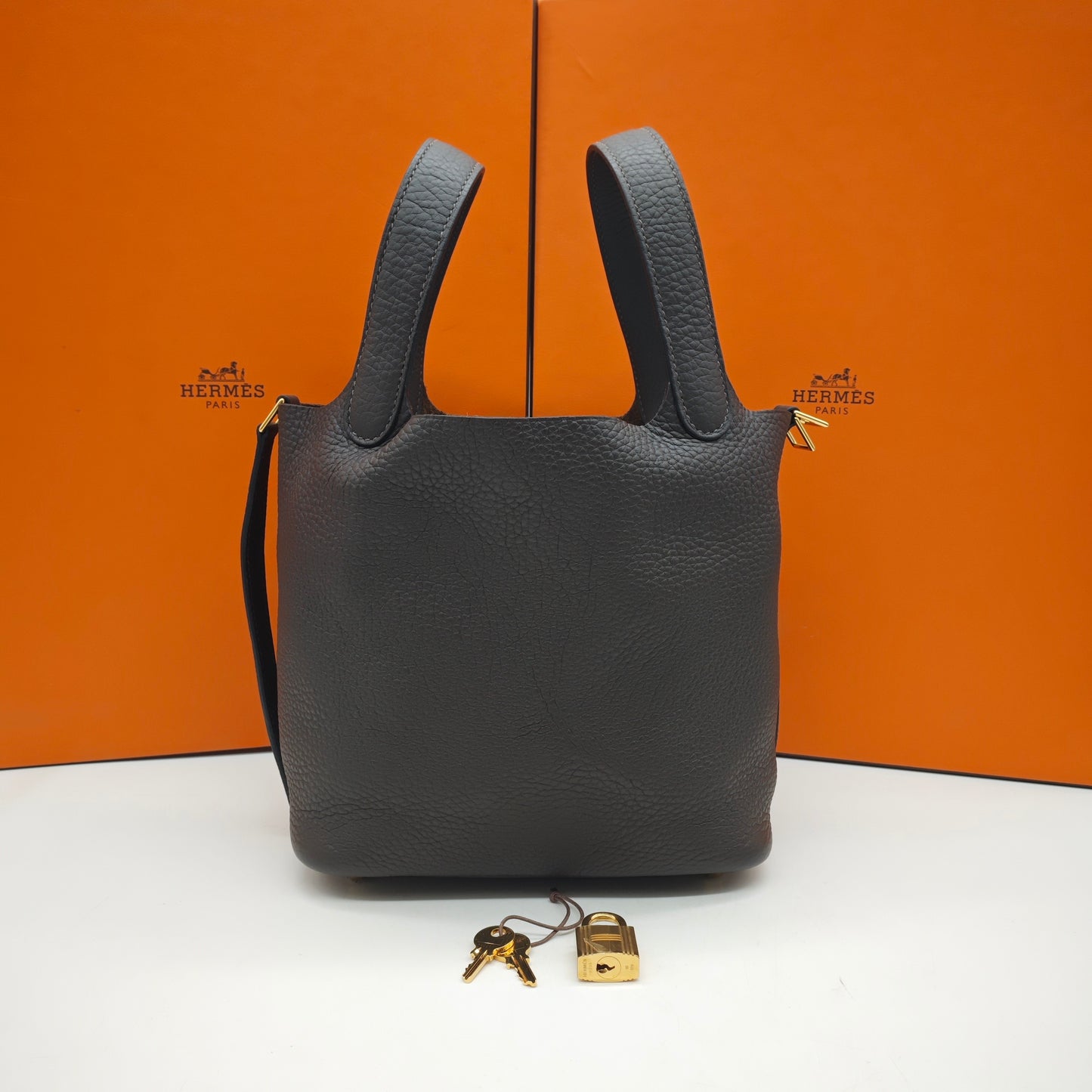 Hermès - Picotin 18 - Taurillon Clemence leather - Brown - (mini)