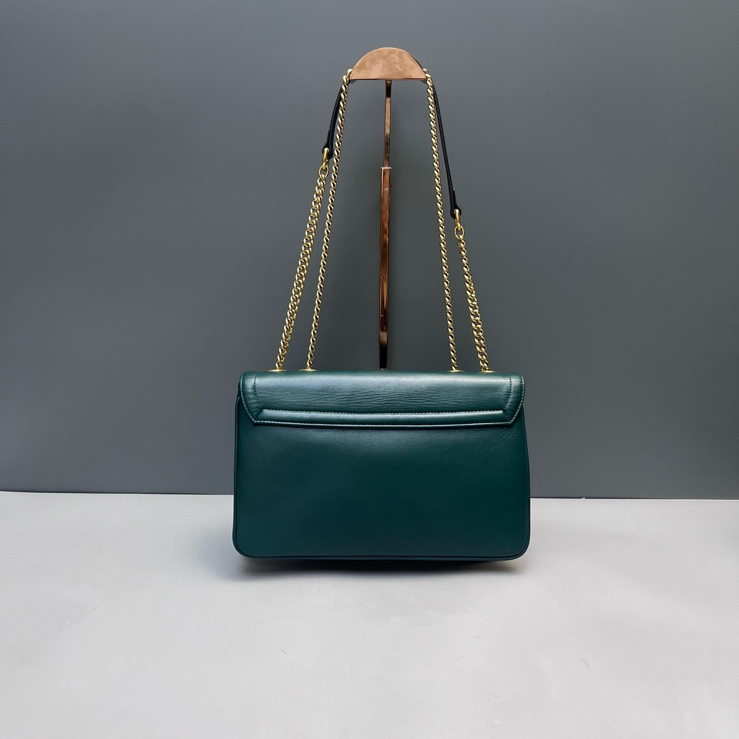 Gucci - Zumi Shoulder Bag with Tiger Head - Leather - Green - (medium)