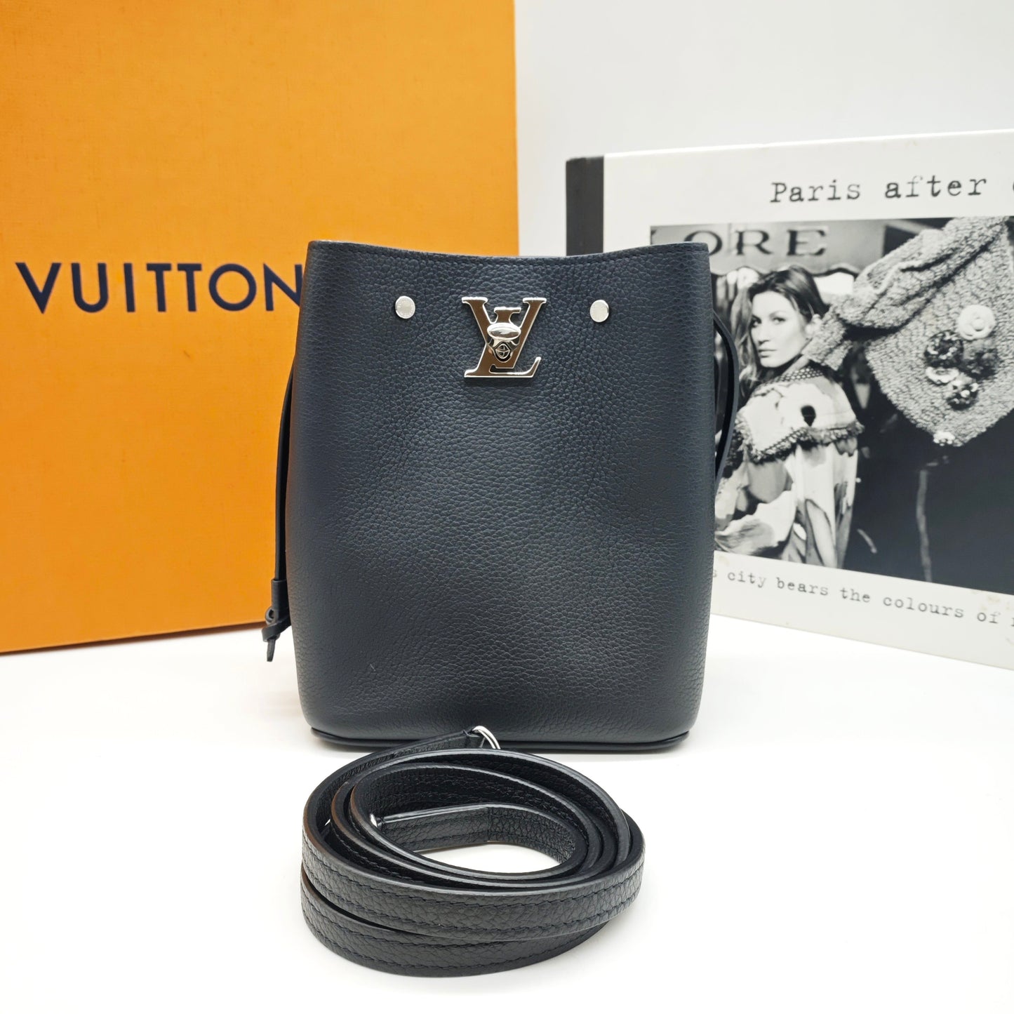 Louis Vuitton - Nano Lockme Bucket Bag - Leather - Black - (mini)